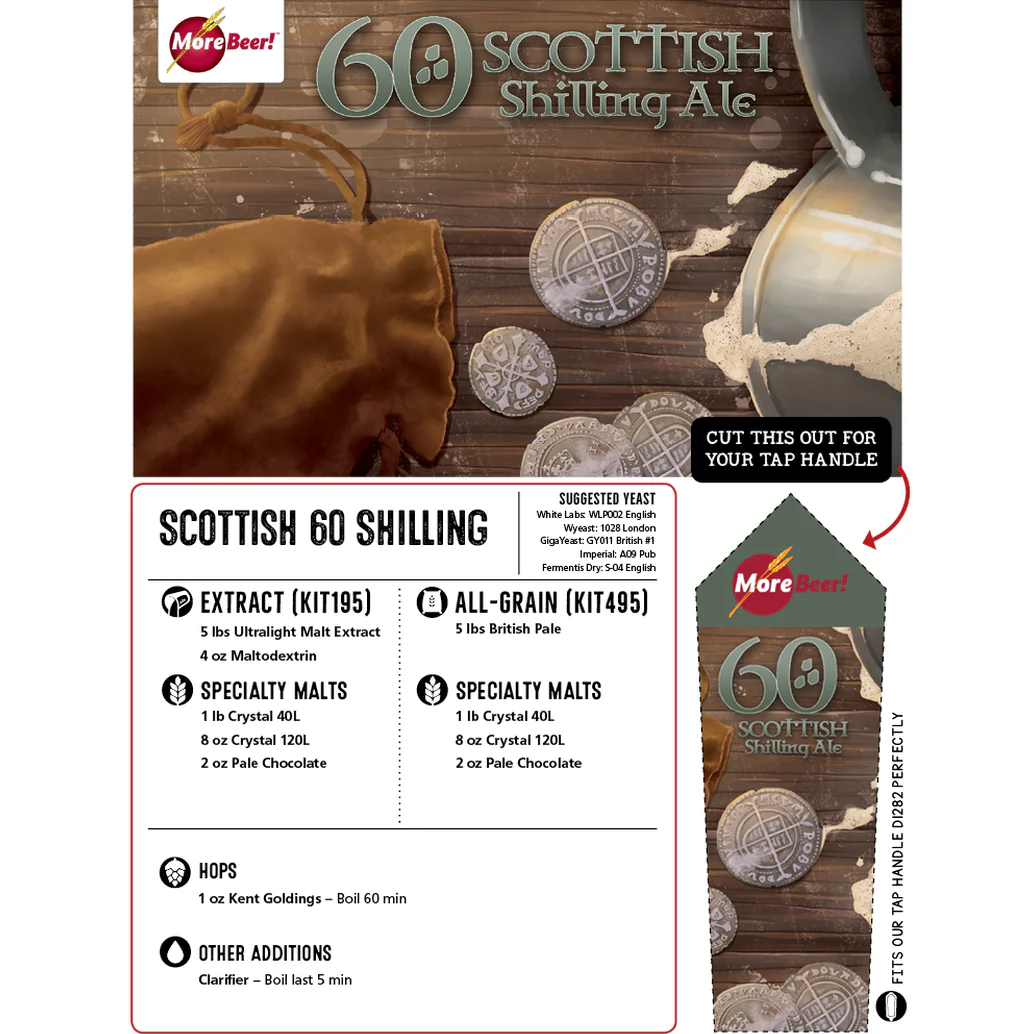 60 Shilling Scottish Ale | 5 Gallon Beer Recipe Kit | Extract - Image 3