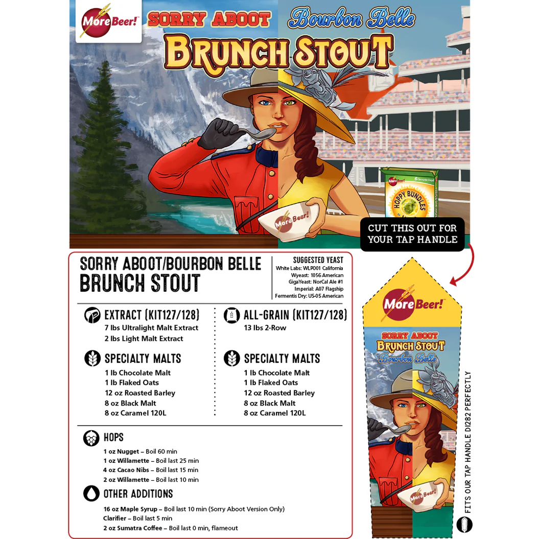 Sorry Aboot Brunch Stout | Founders Canadian Breakfast Stout® Clone | 5 Gallon Beer Recipe Kit | Extract - Image 3