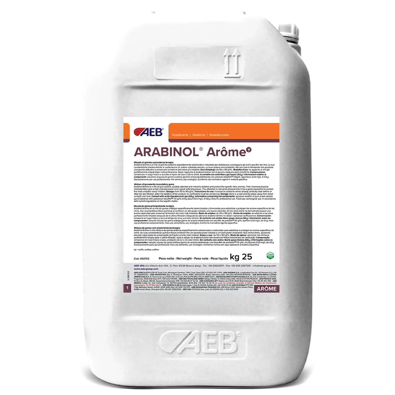 AEB Arabinol Arome | Gum Arabic For Aroma Protection & Subtle Sweetness | 25 kg