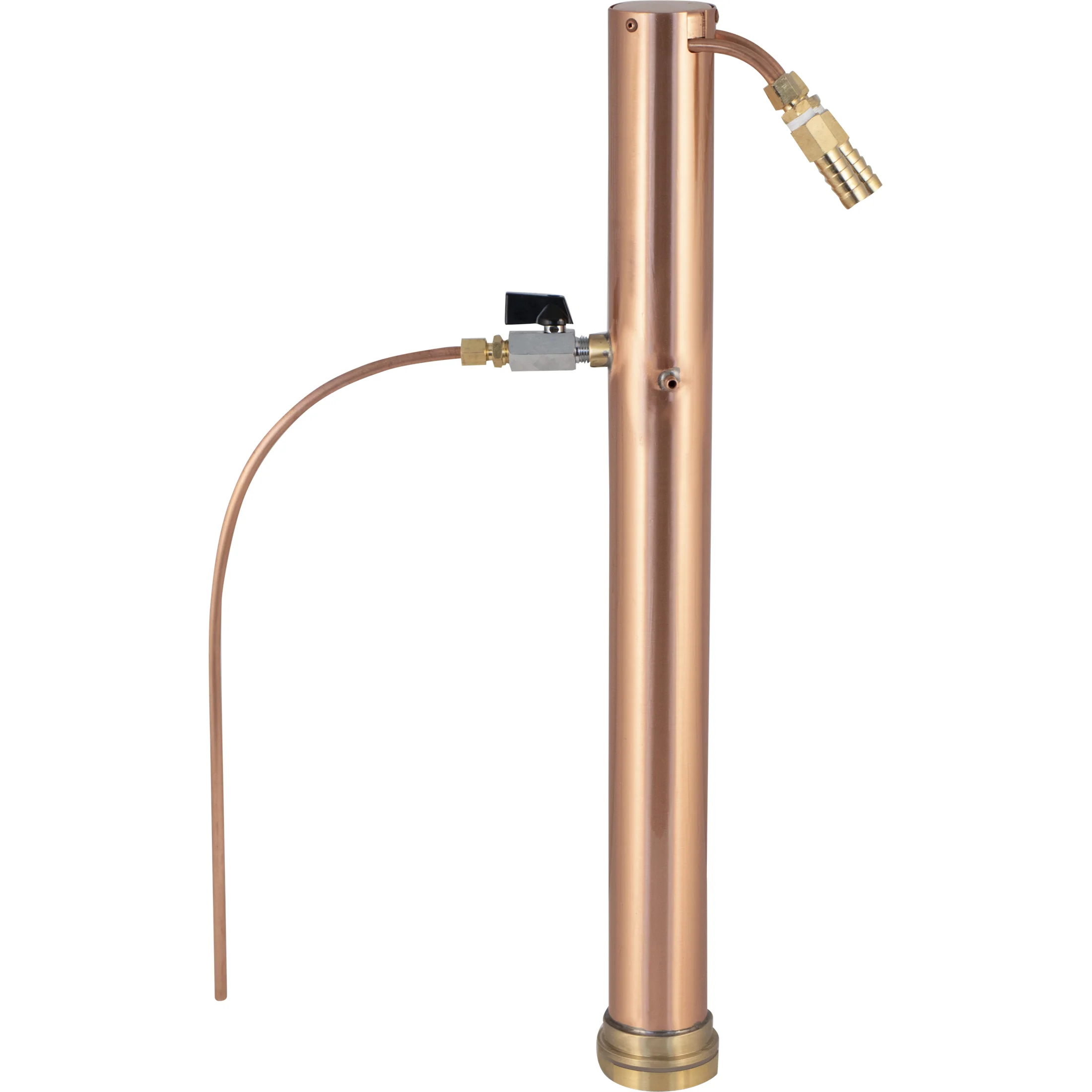 AlcoEngine Copper Reflux Still Top w/ Barb Connections - Used