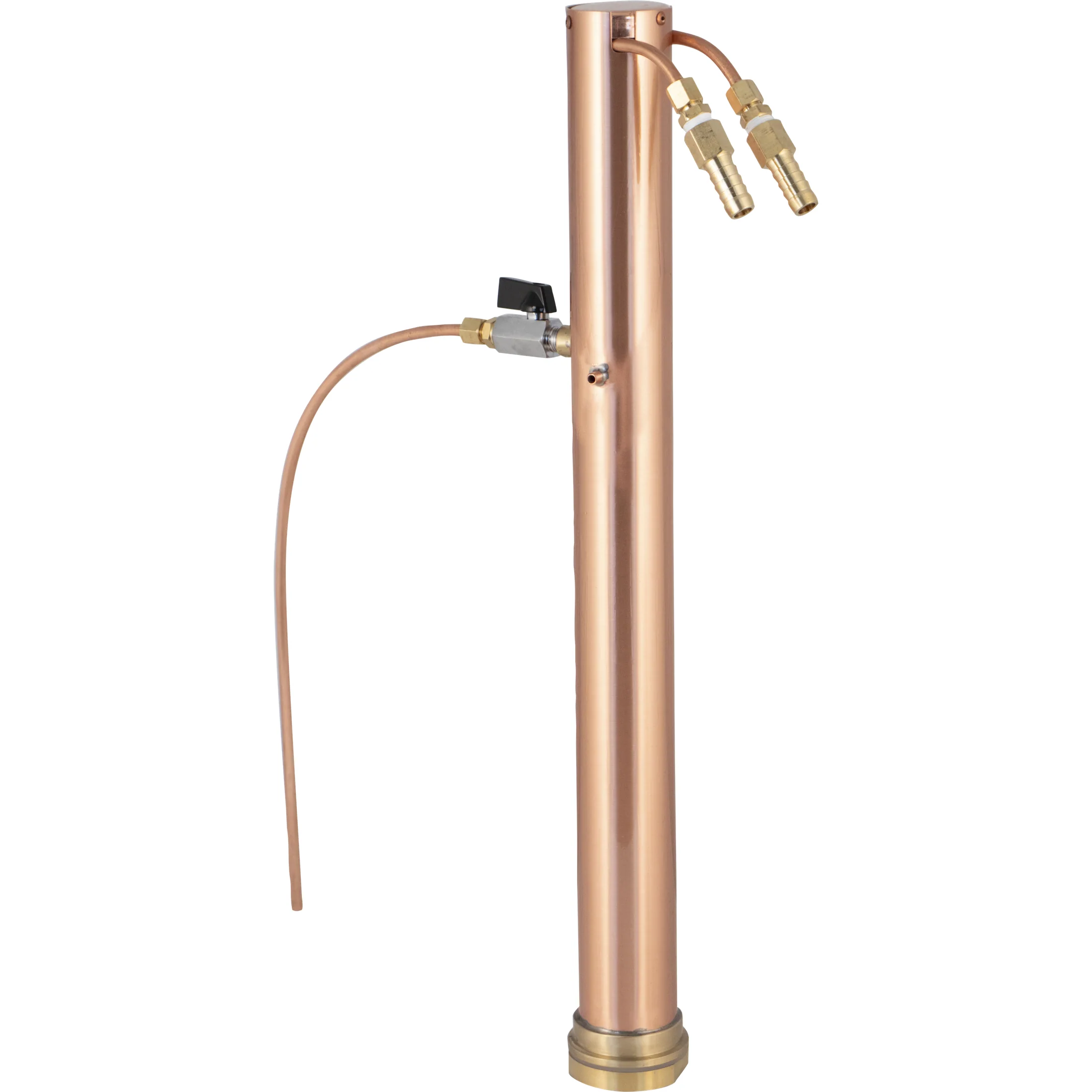AlcoEngine Copper Reflux Still Top w/ Barb Connections - Used - Image 6