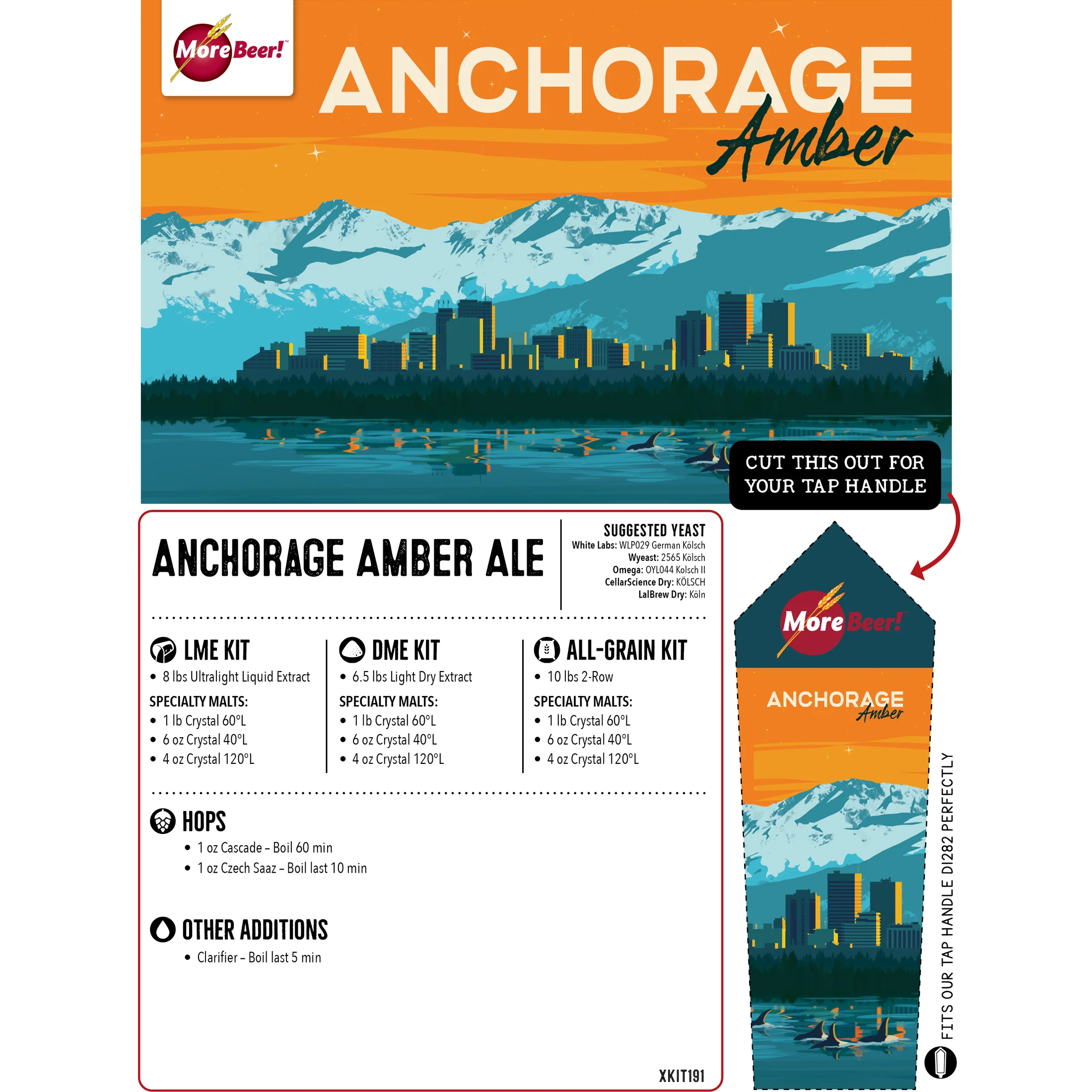 Anchorage Amber Ale | Alaskan Amber® Clone | 5 Gallon Beer Recipe Kit | All-Grain - Image 3