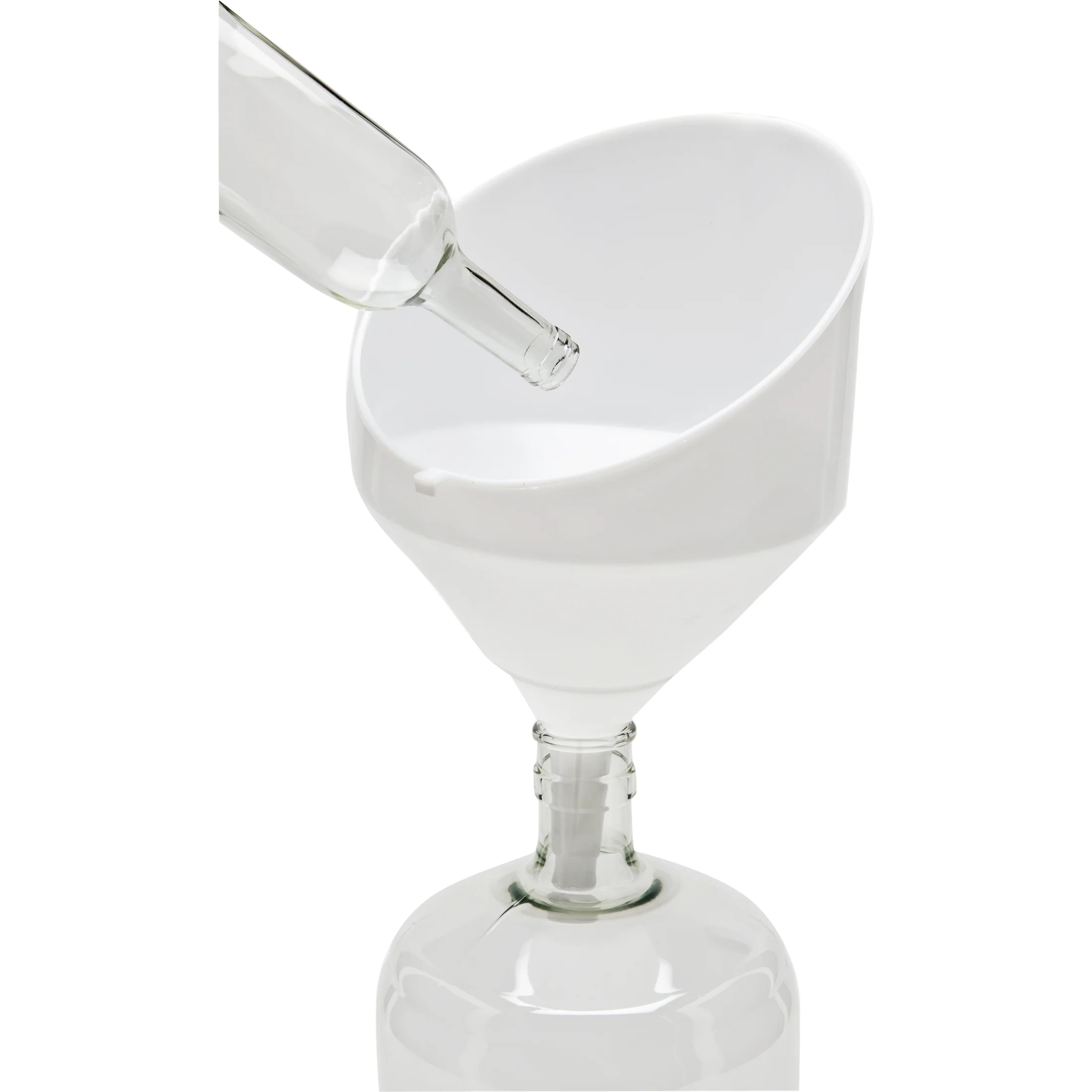 Anti Splash Plastic Funnel | White | 25 cm | 10 in. | Vintage Shop - Image 3