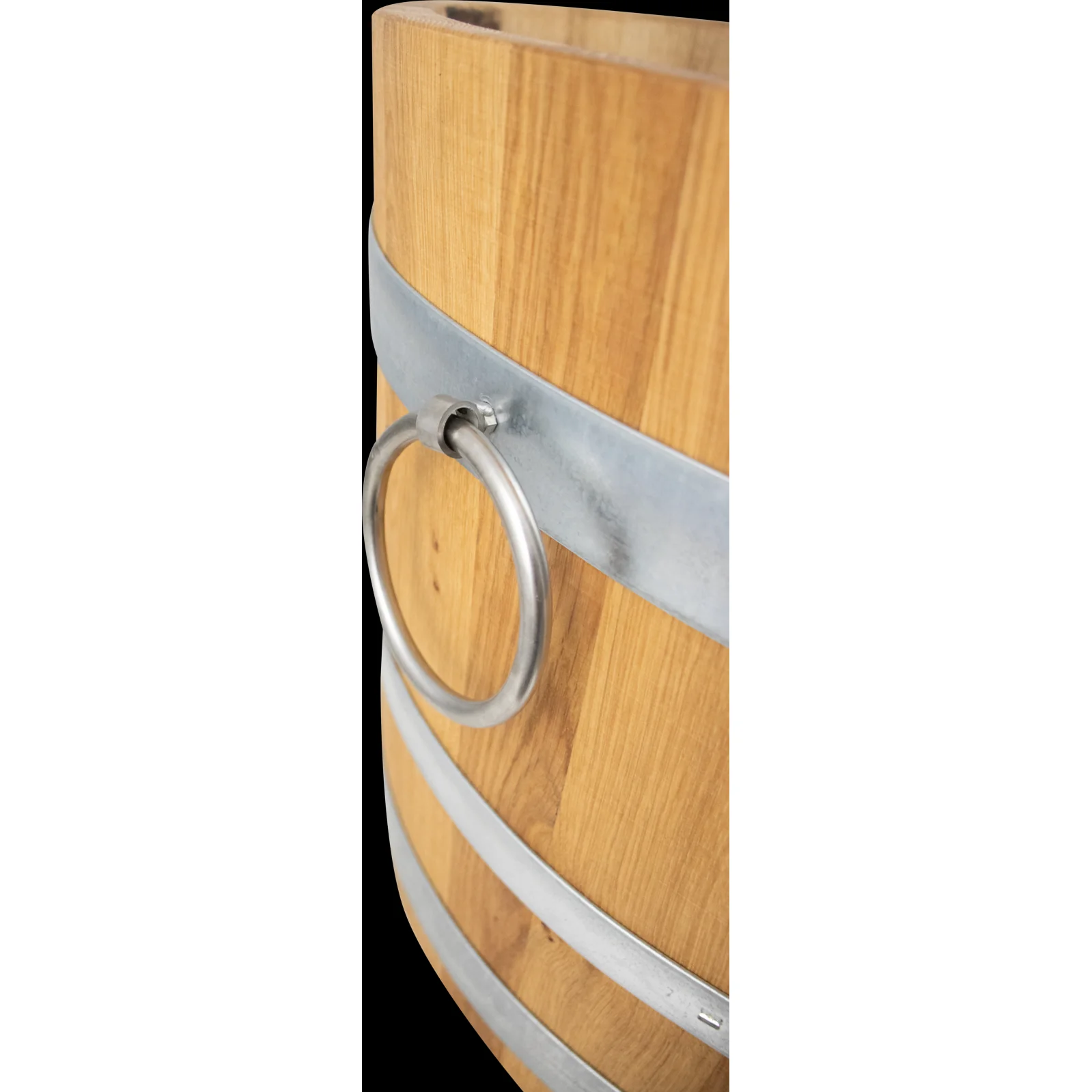 Balazs Planter Barrel | Half Barrel Planter | Flower Pot | 21.5" x 16" - Image 4