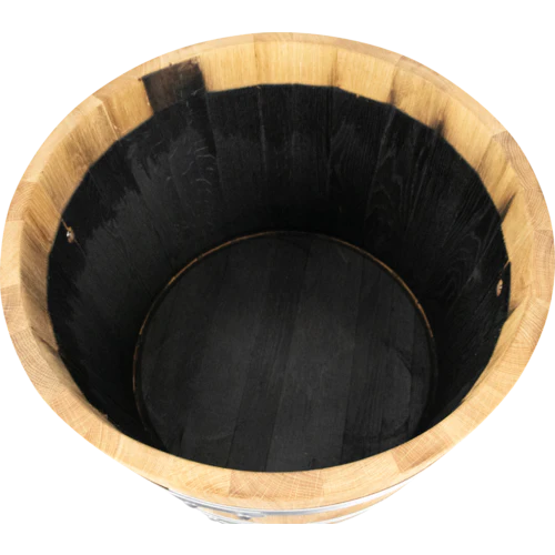 Balazs Planter Barrel | Half Barrel Planter | Flower Pot | 23.5" x 19.5" - Image 3