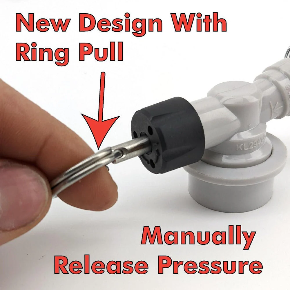Ball Lock Adjustable Pressure Relief Valve | Quick Disconnect (QD) | Pull Ring PRV & Integrated Pressure Gauge | 0-30 PSI - Image 9