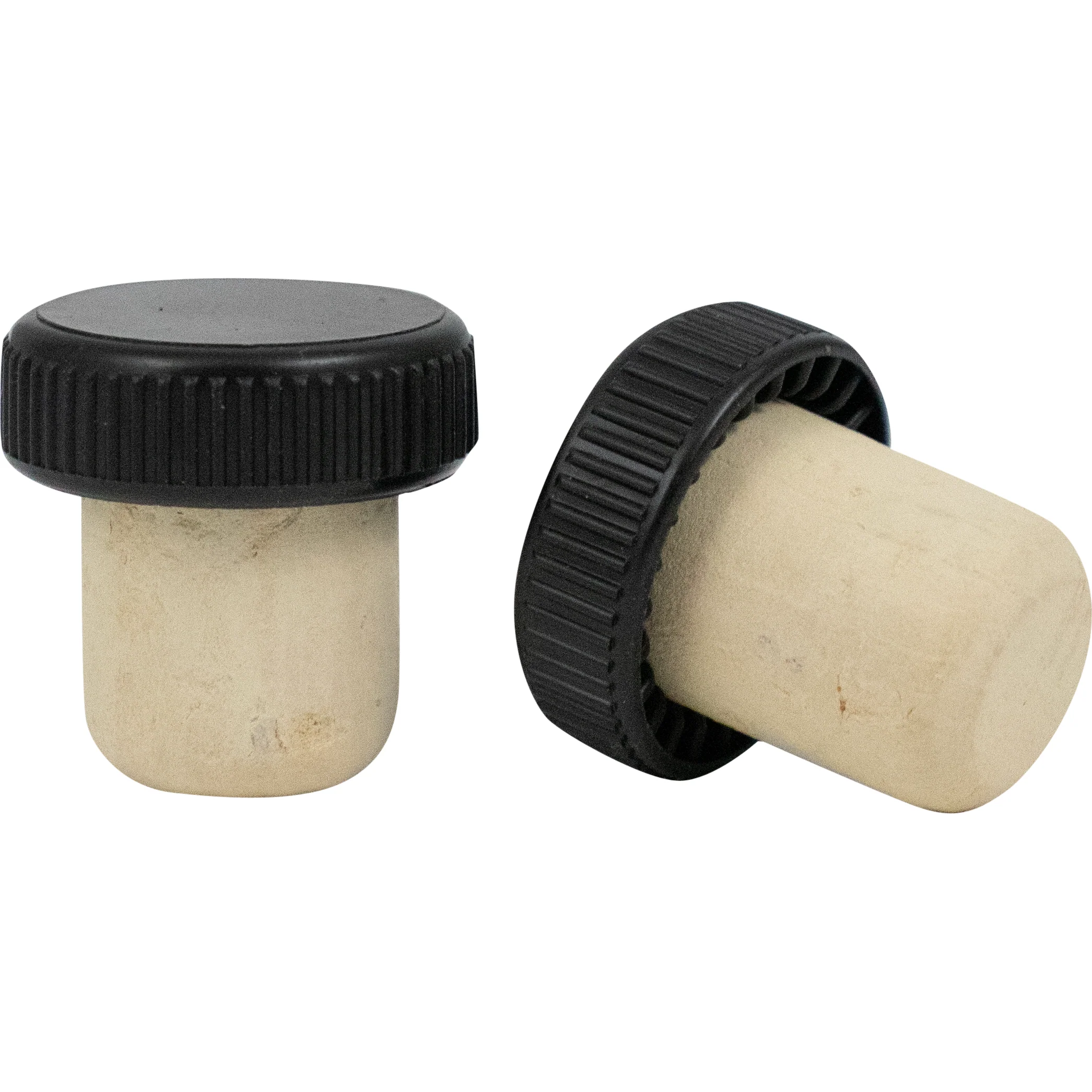 Bar Top Spirit Corks | Molinas MP TS | T-Cork Stopper | Whole Natural Cork | Black Top | 19.2mm