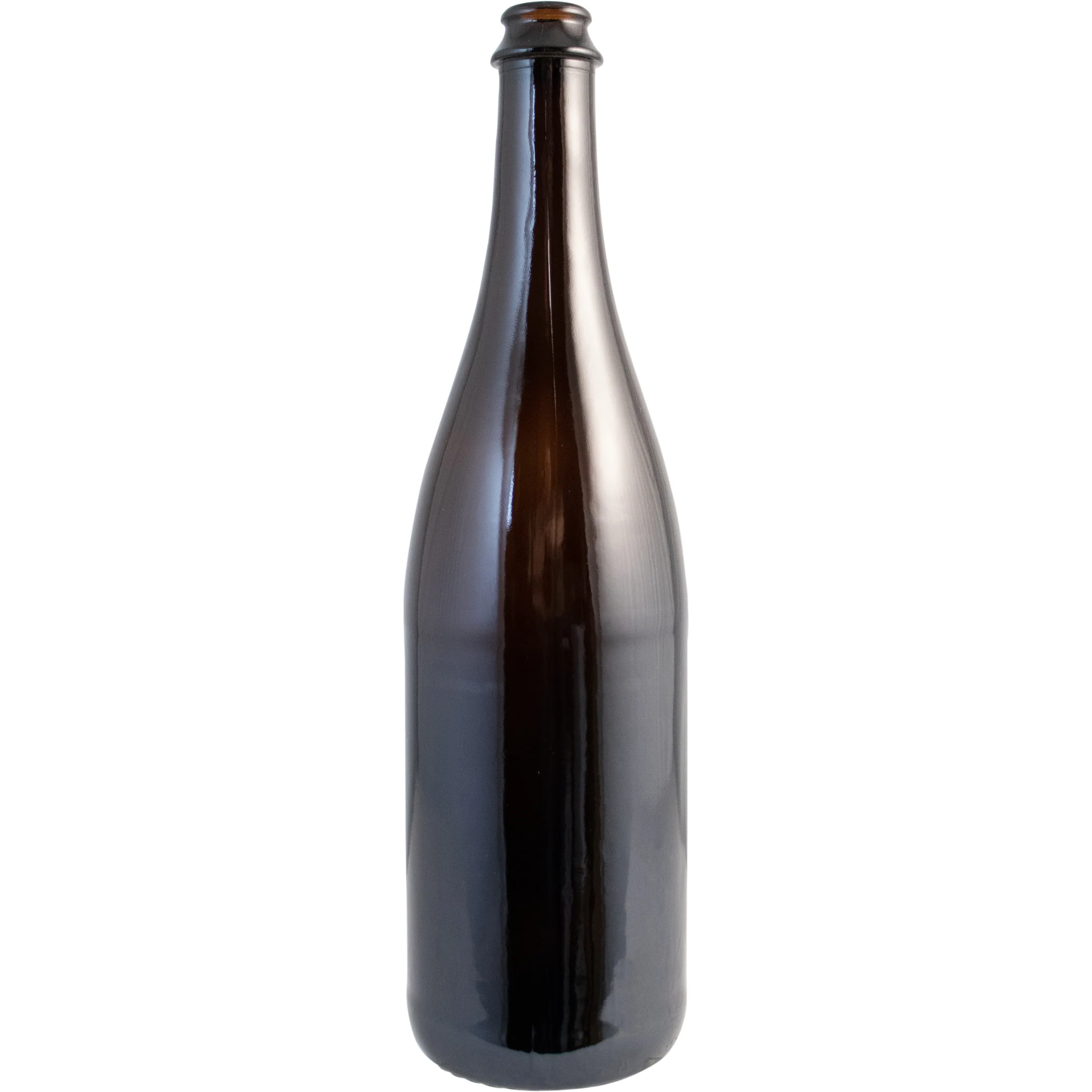 Beer Bottles | Belgian/Champagne Style | Amber Glass Bottles | 25 oz | 750mL | Case of 12