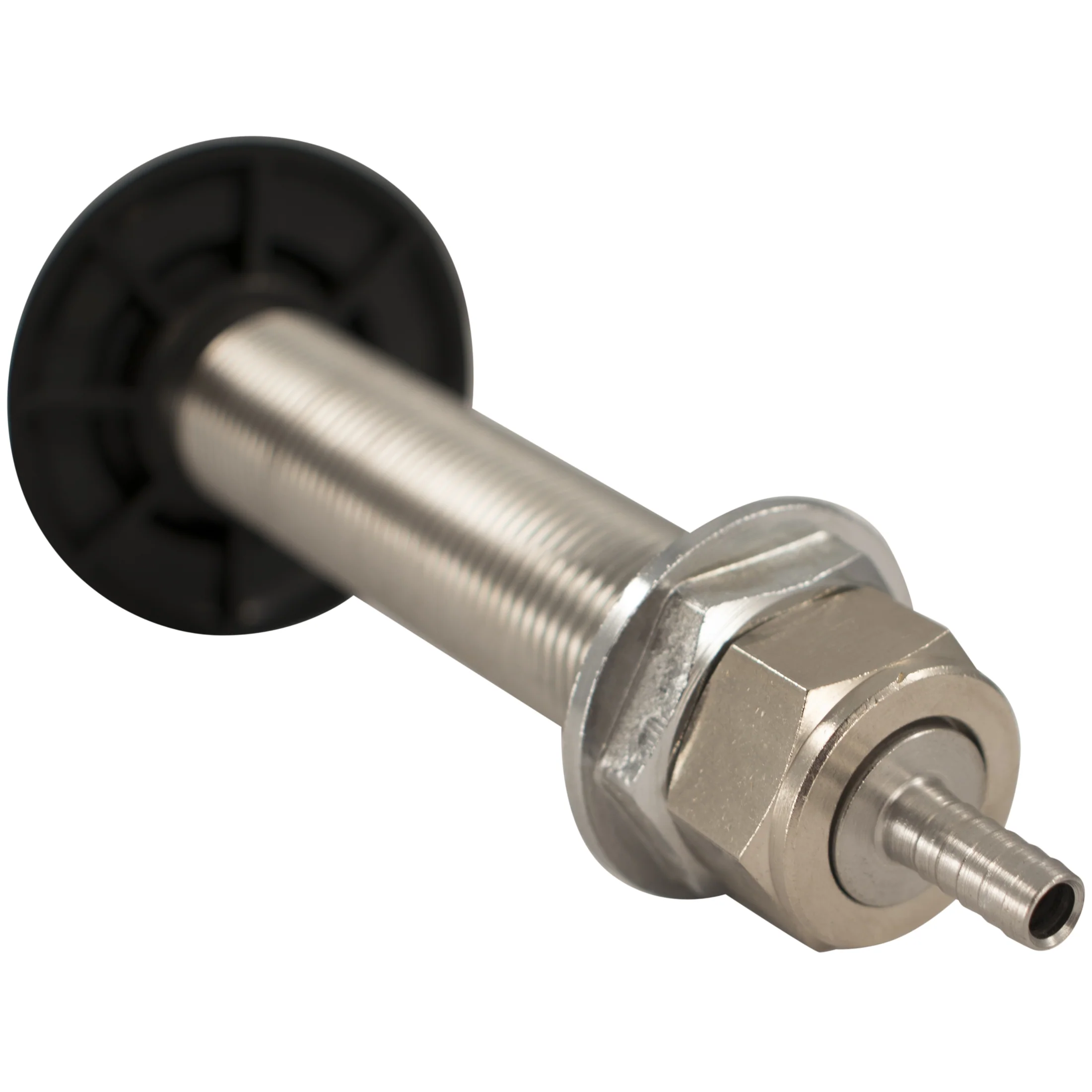 Beer Faucet Shank | 5" | Stainless Steel | 3/16" Nipple | Includes Plastic Collar - Image 4