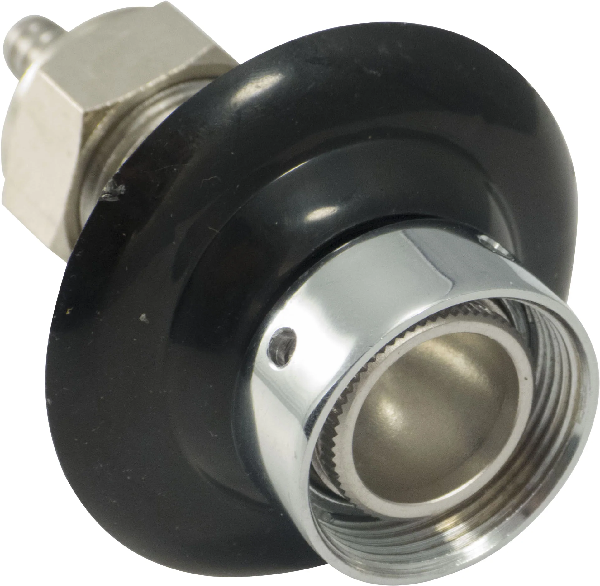 Beer Faucet Shank | Stainless | 2" | Includes 3/16" Nipple Back Nut & Plastic Collar - Image 3