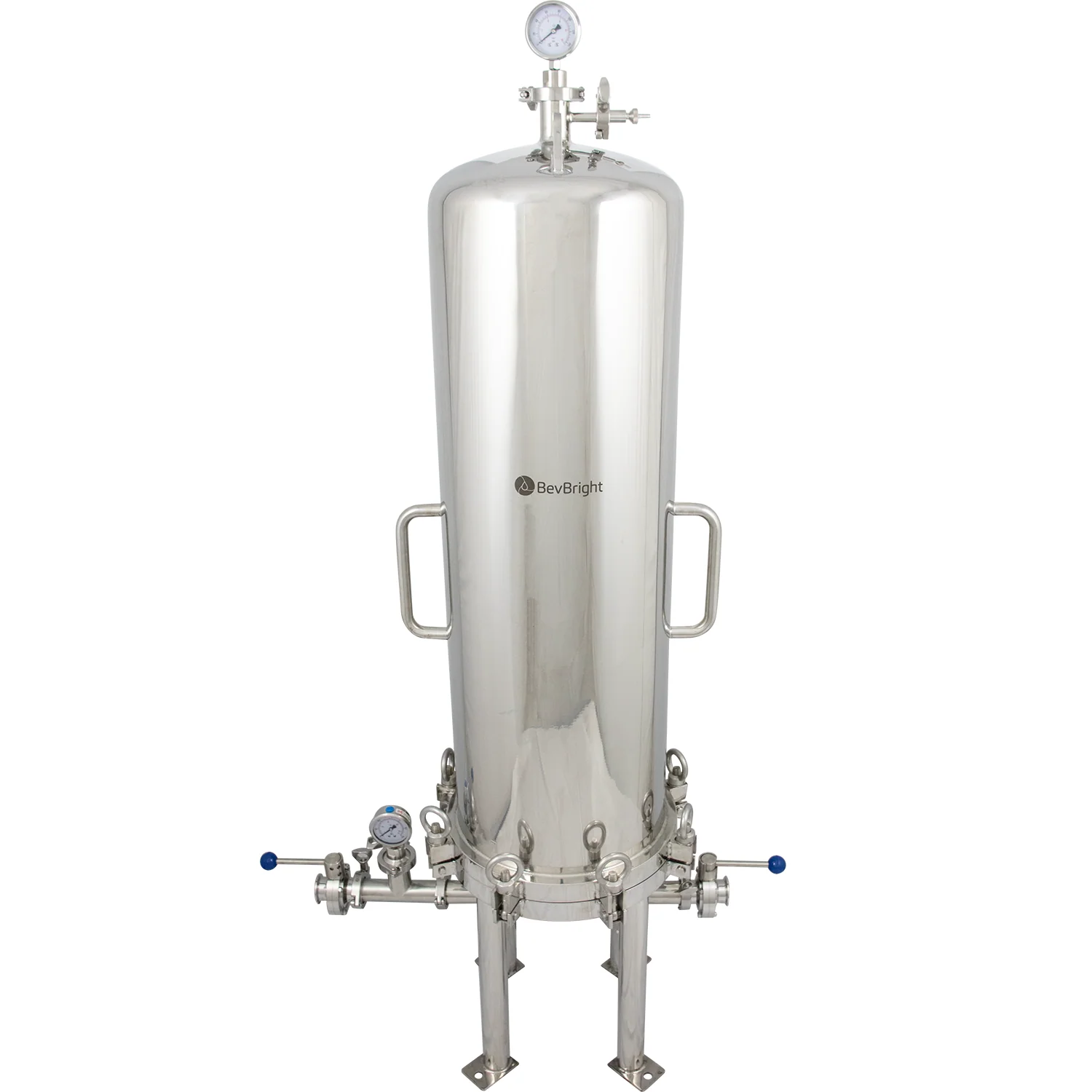 BevBright Stainless Steel Lenticular Filter Housing | 12" | 1 High
