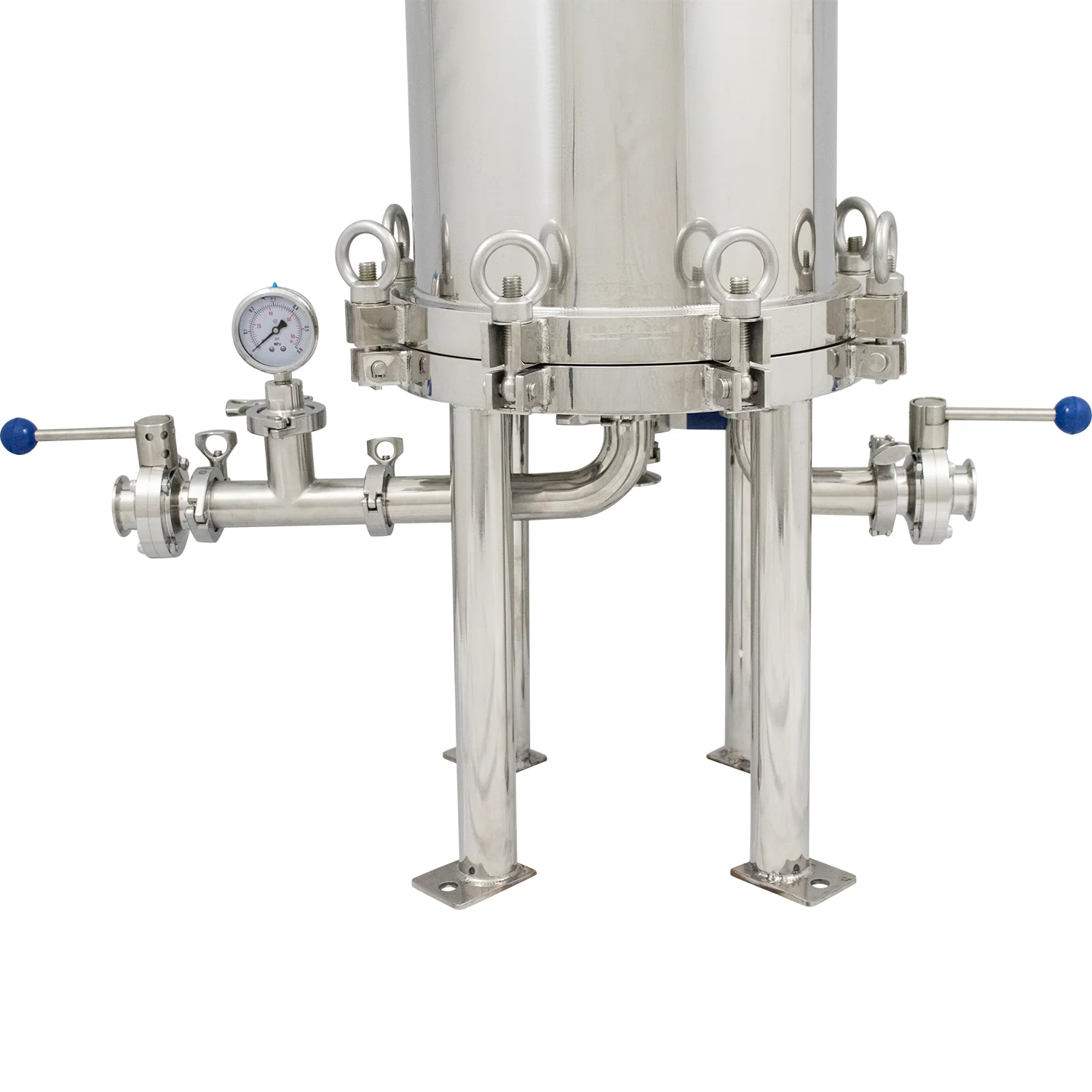 BevBright Stainless Steel Lenticular Filter Housing | 12" | 1 High - Image 3