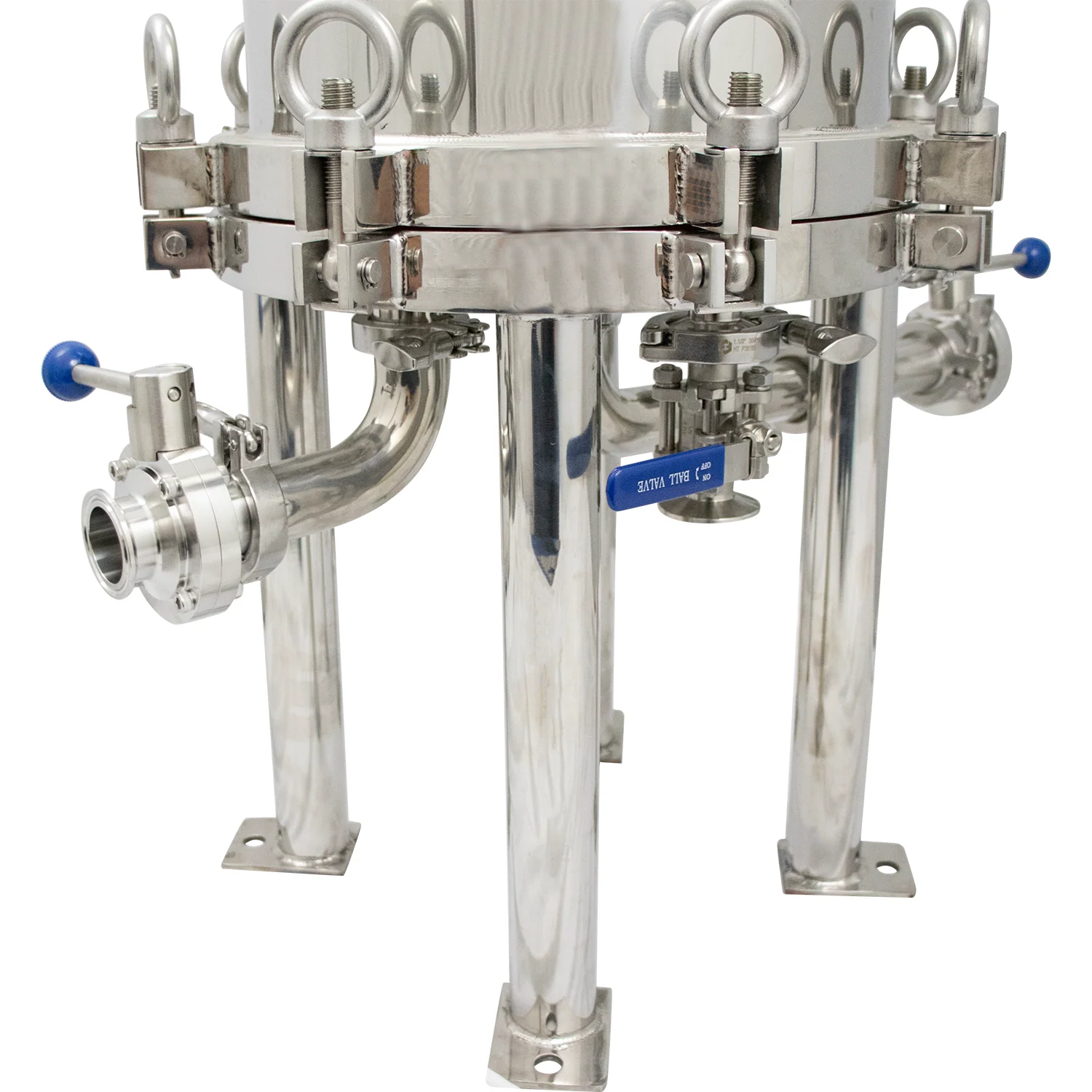 BevBright Stainless Steel Lenticular Filter Housing | 12" | 1 High - Image 6