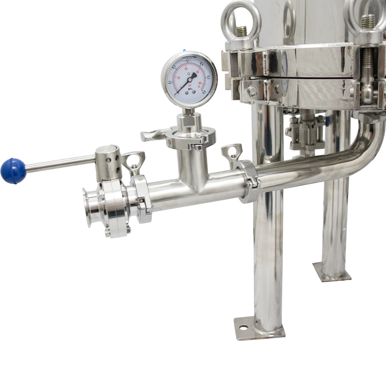 BevBright Stainless Steel Lenticular Filter Housing | 12" | 1 High - Image 7