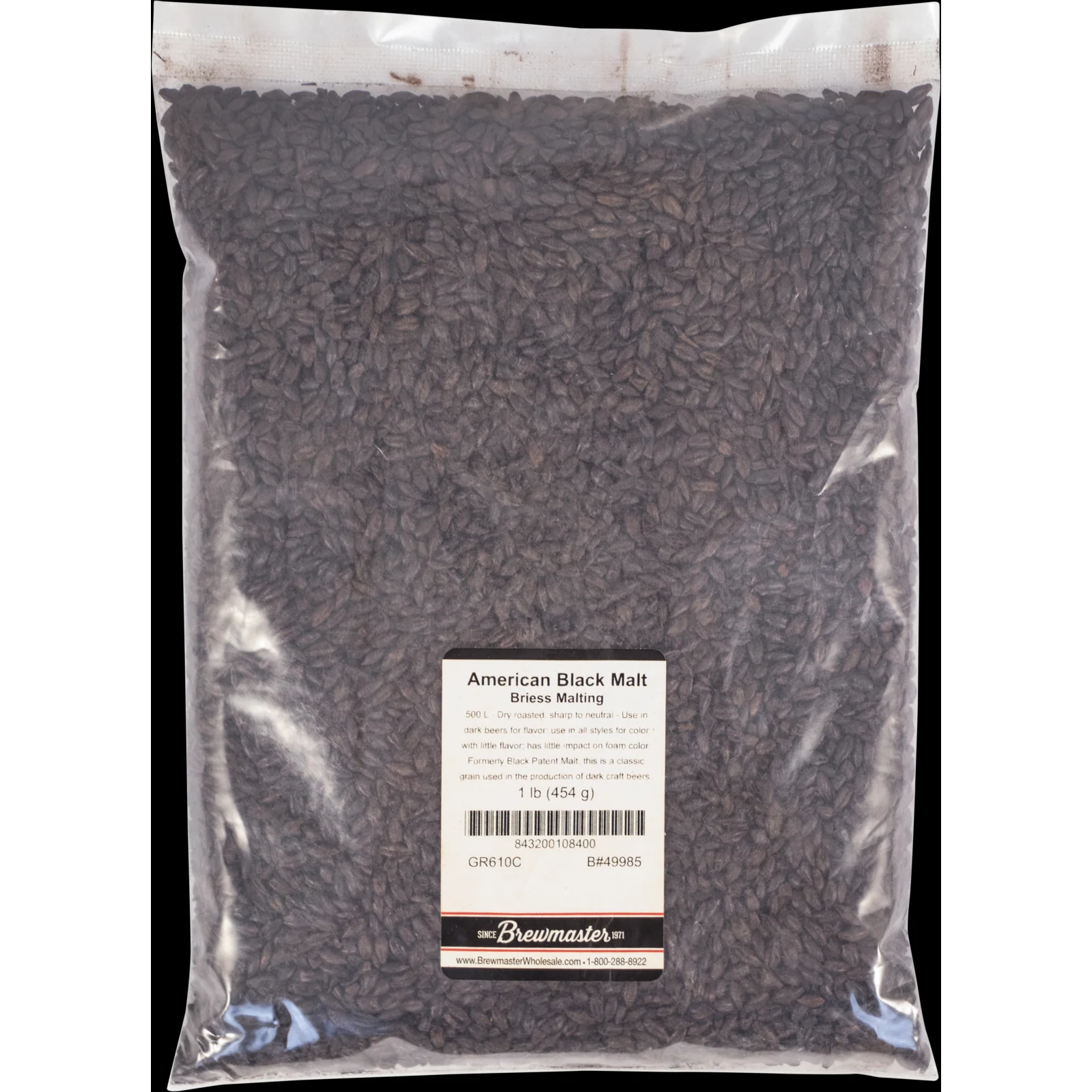Black (Patent) Malt - Briess Malting - Image 2