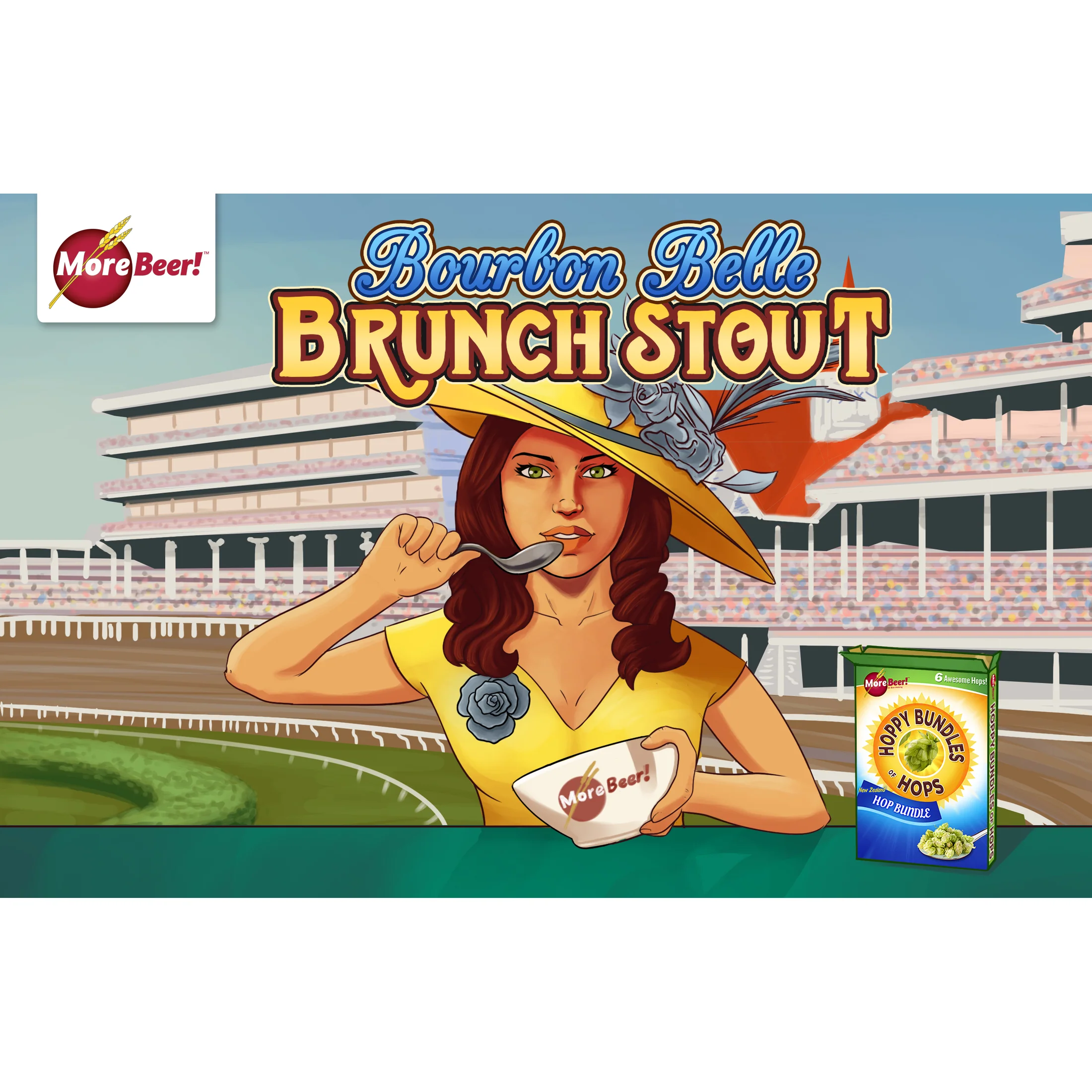 Bourbon Belle Brunch Stout | Founders Kentucky Breakfast Stout® Clone | 5 Gallon Beer Recipe Kit | Extract