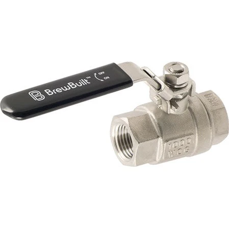 BrewBuilt® Stainless Ball Valve | 1/2" Locking Full Port