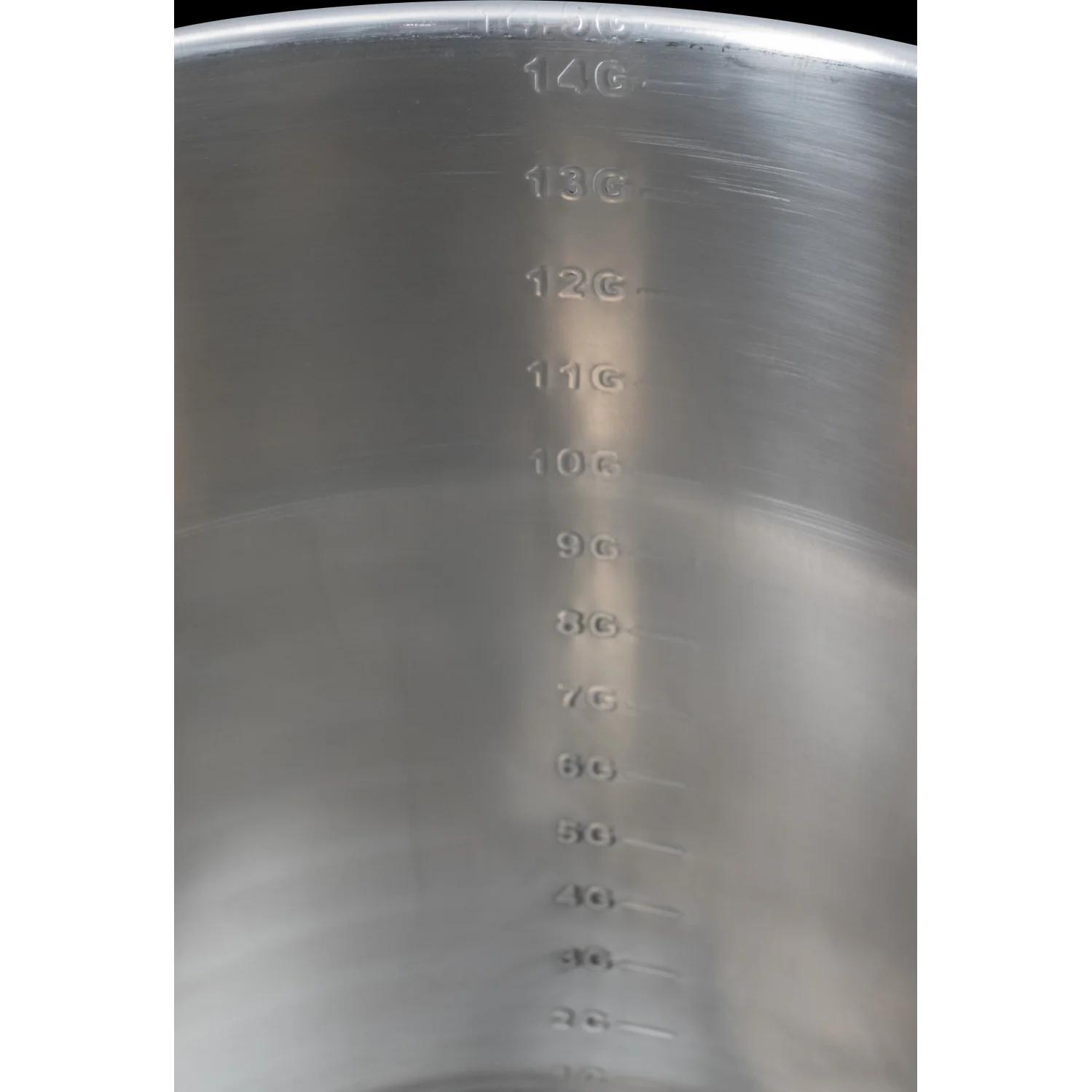 Brewmaster 14 Gallon Brew Kettle | Stainless Steel | Two Welded Couplers | Ball Valve Included | Silicone Handle Grips | Volume Markers - Image 4