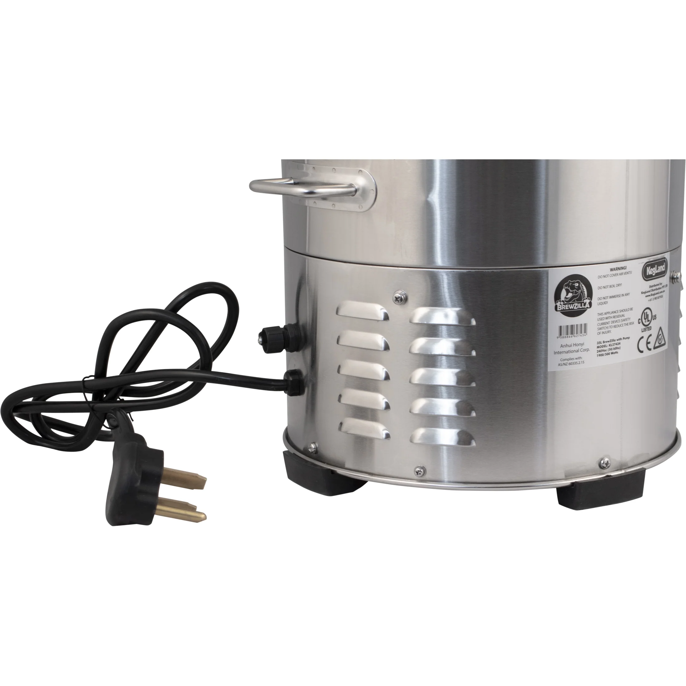 BrewZilla All Grain Brewing System | Gen 4.1 | Integrated Pump | Includes Wort Chiller | WiFi | Bluetooth | RAPT | 35L | 9.25G | 220V - Image 21