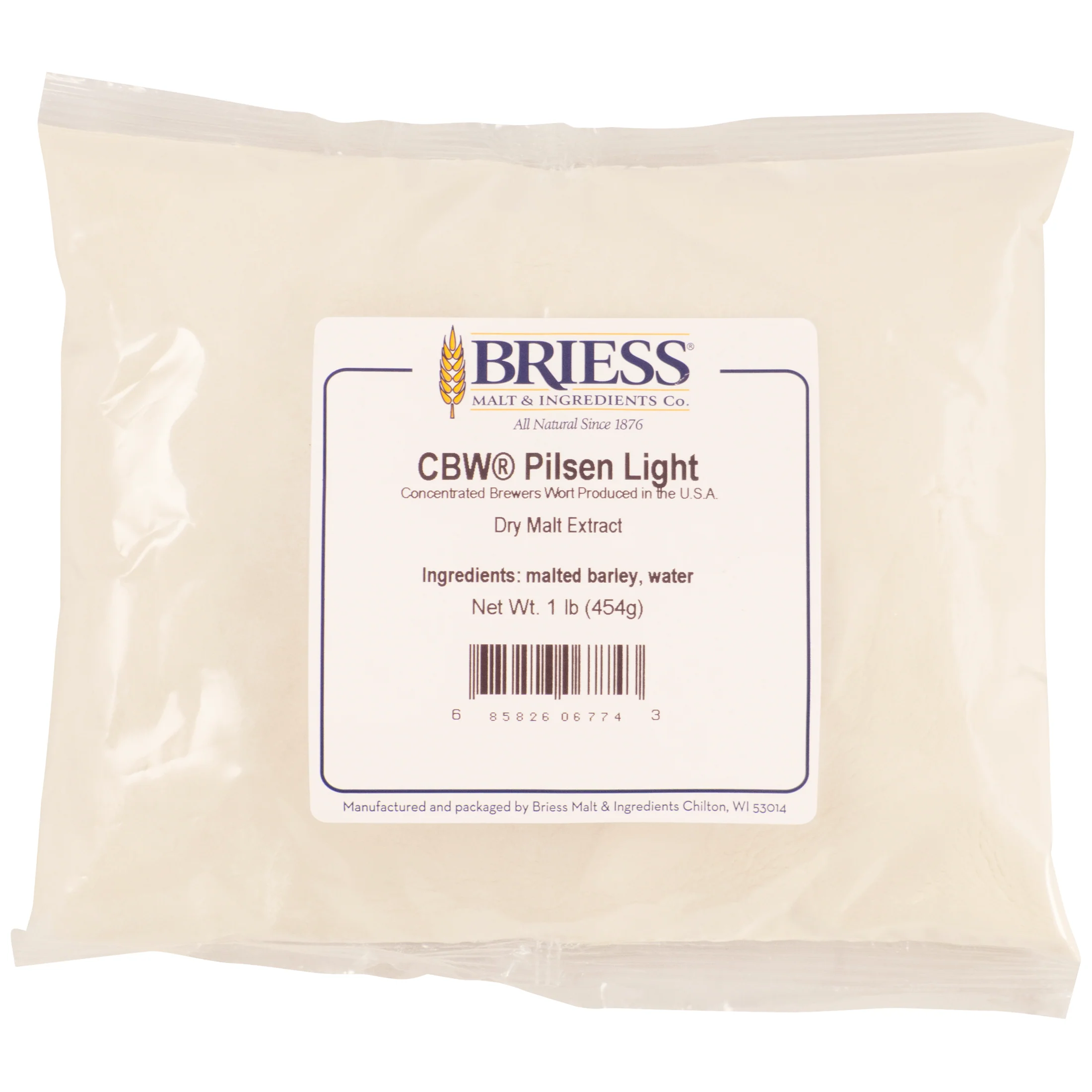 Briess CBW® Pilsen Light | Concentrated Brewers Wort | Dry Malt Extract | DME | 2 SRM