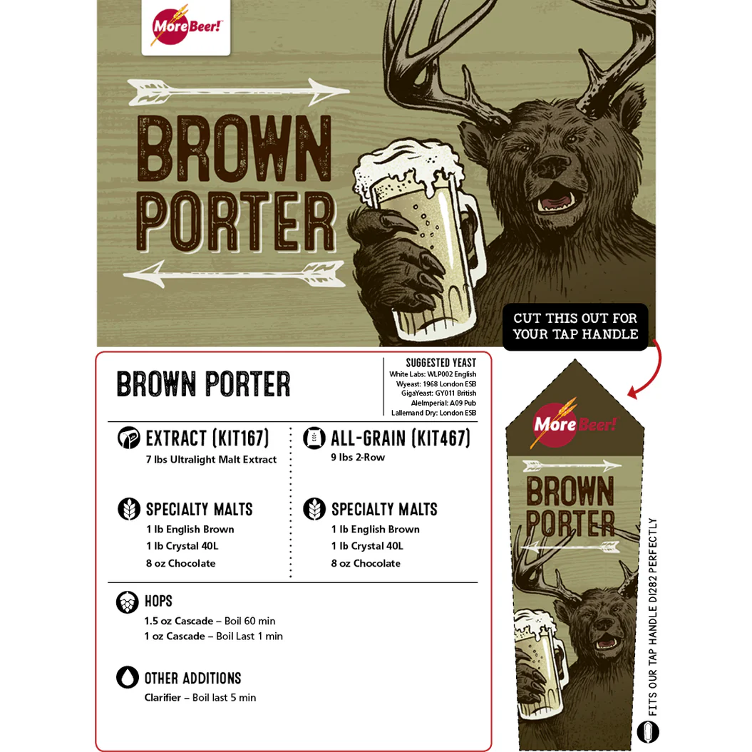 Brown Porter | 5 Gallon Beer Recipe Kit | All-Grain - Image 3