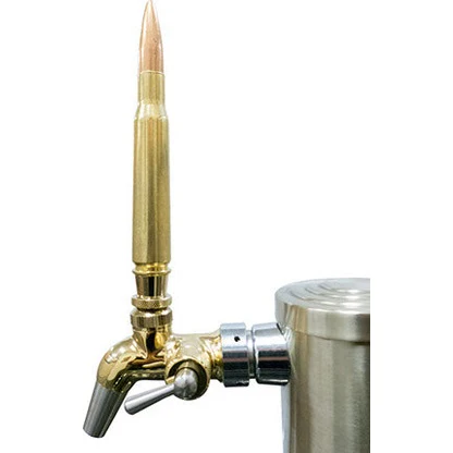 Bullet Faucet Handle | .50 Cal BMG Beer Tap Handle | Anti-Tarnish Lacquer