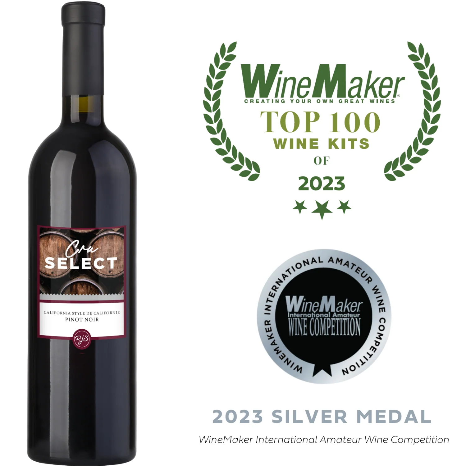 California Pinot Noir Wine Making Kit | Cru Select | Bronze Medal | Top 100 Wine Kits - Image 2