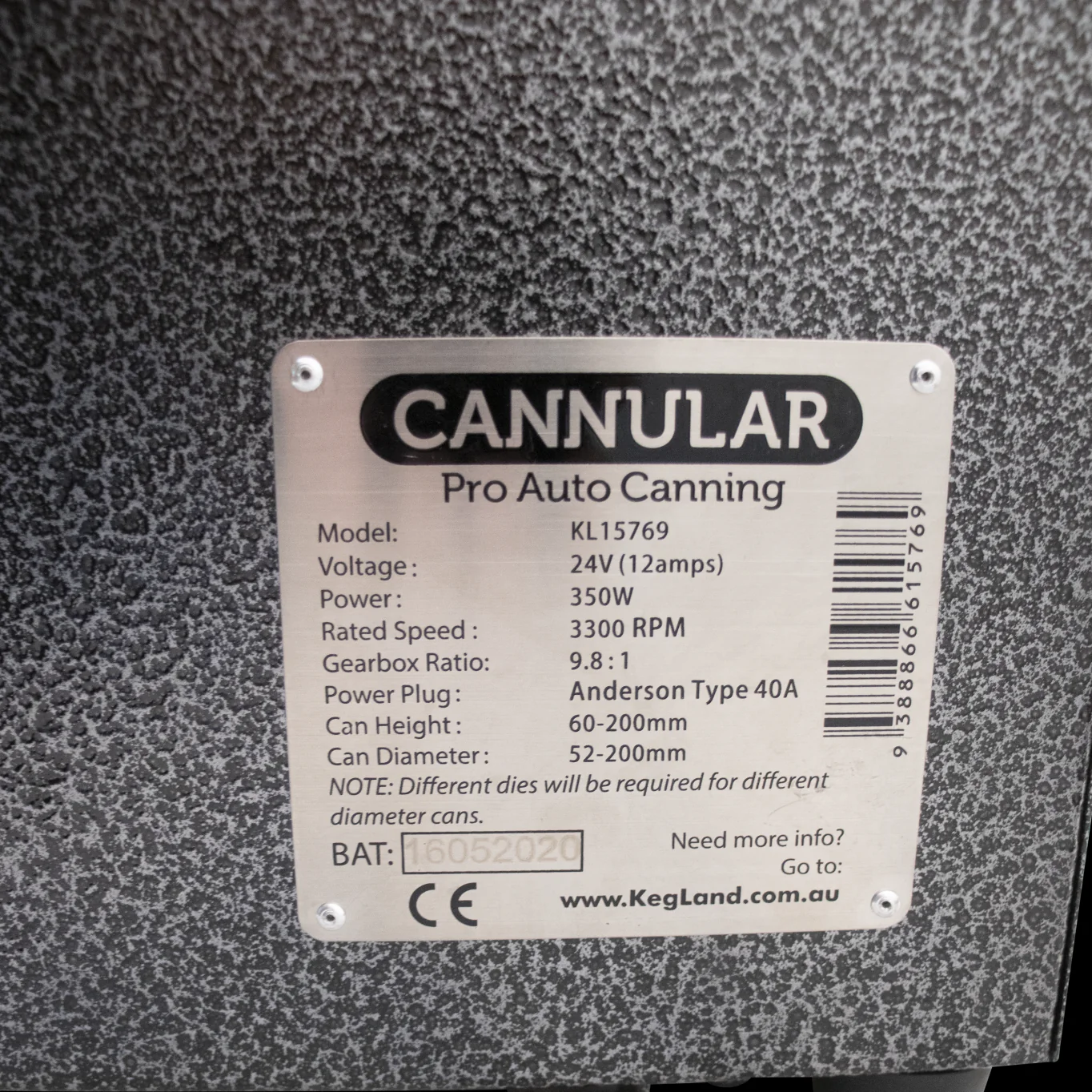 Cannular Pro Bench Top Can Seamer | Semi Automatic Can Seamer | 16 oz 202 Can Compatible | Adaptable for 32 oz Crowlers - Refurbished - Image 9