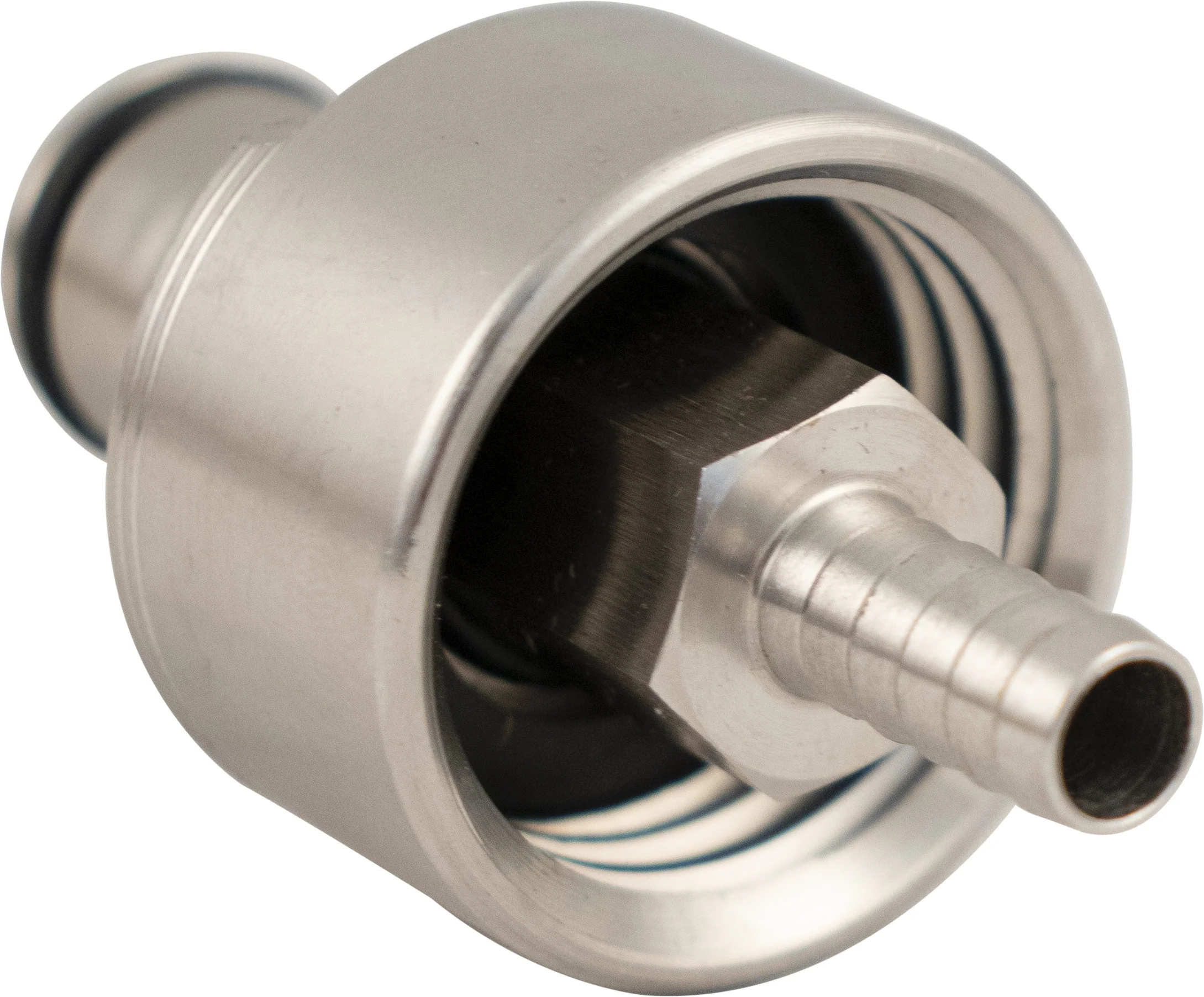 Carbonation and Line Cleaning Ball Lock Quick Disconnect (QD) Cap - Stainless - Image 2