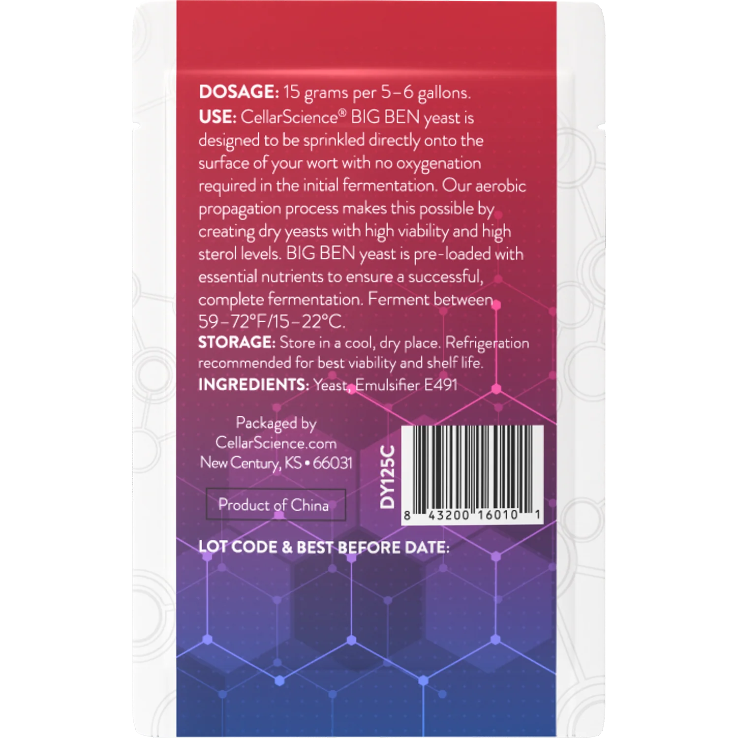 CellarScience® BIG BEN Dry Yeast | English Ale | Premium Beer Yeast - Image 2