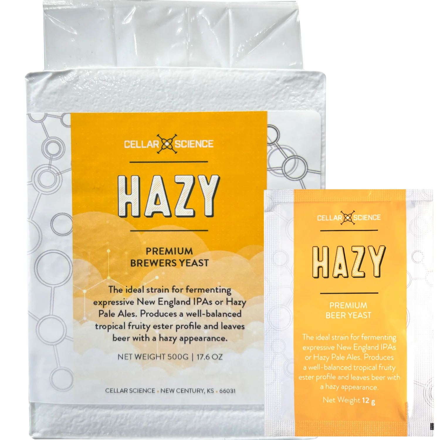 CellarScience® HAZY Dry Yeast | New England Ale | Premium Beer Yeast