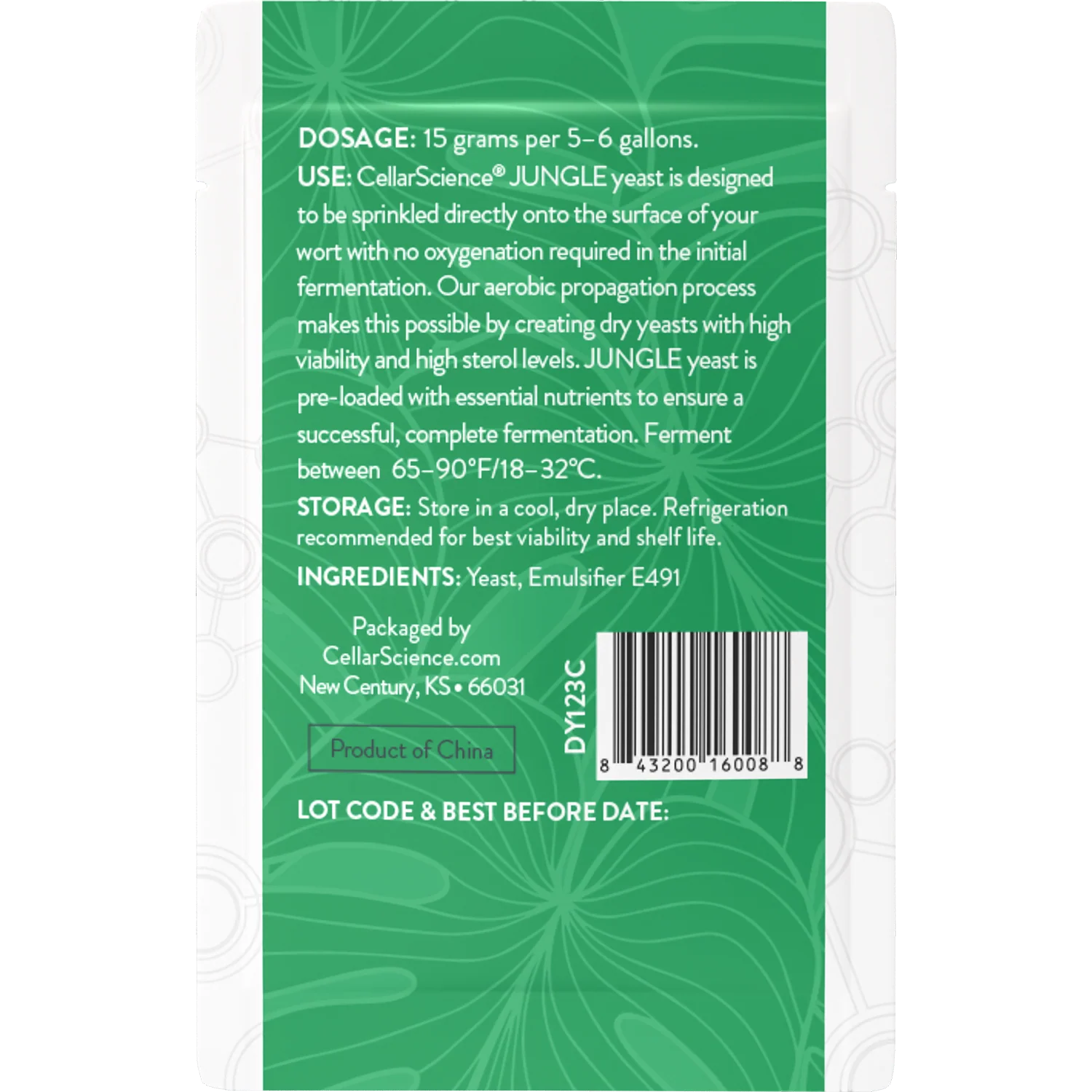 CellarScience® JUNGLE Dry Yeast | Specialty Ale | Premium Beer Yeast - Image 2