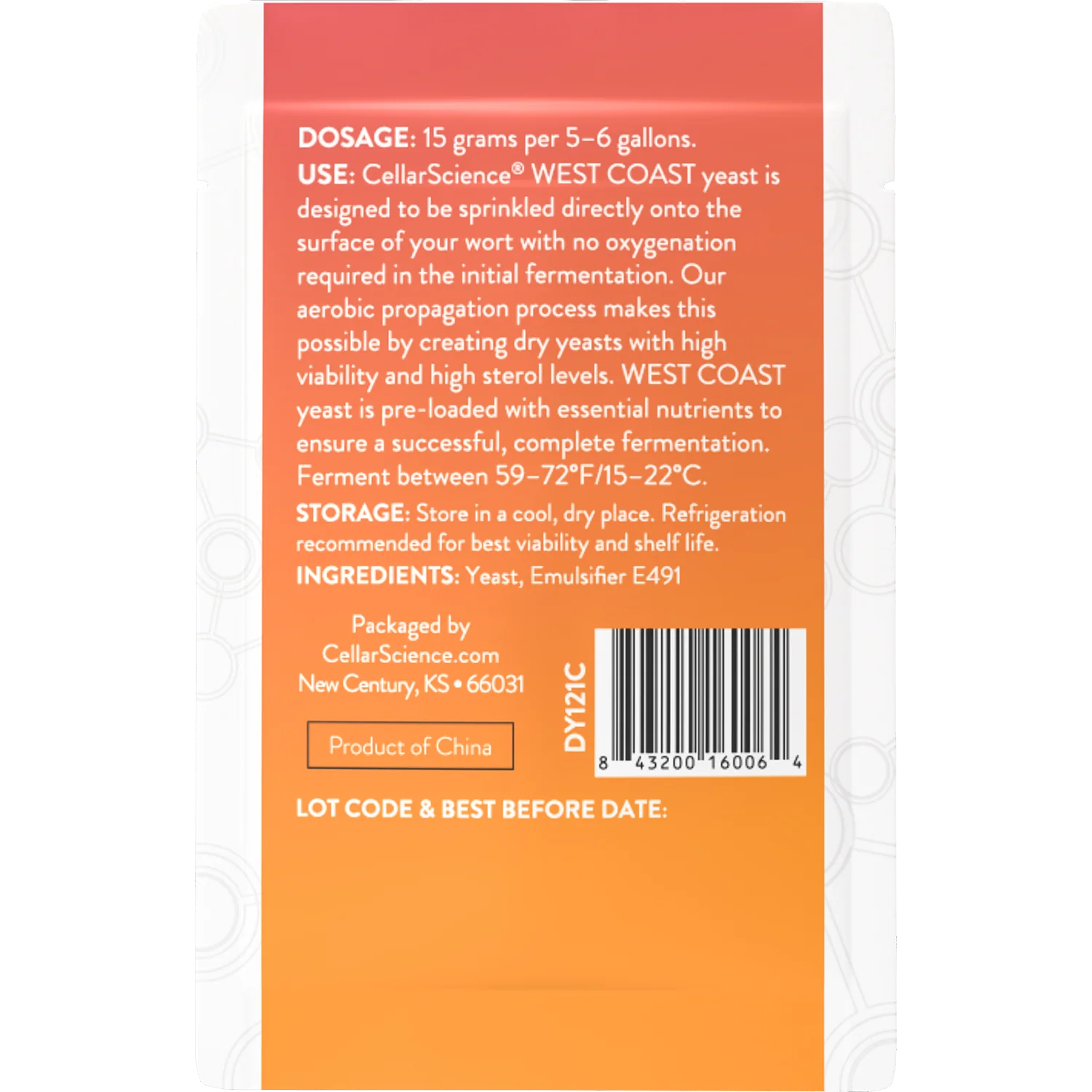 CellarScience® WEST COAST Dry Yeast | American Ale | Premium Beer Yeast - Image 2