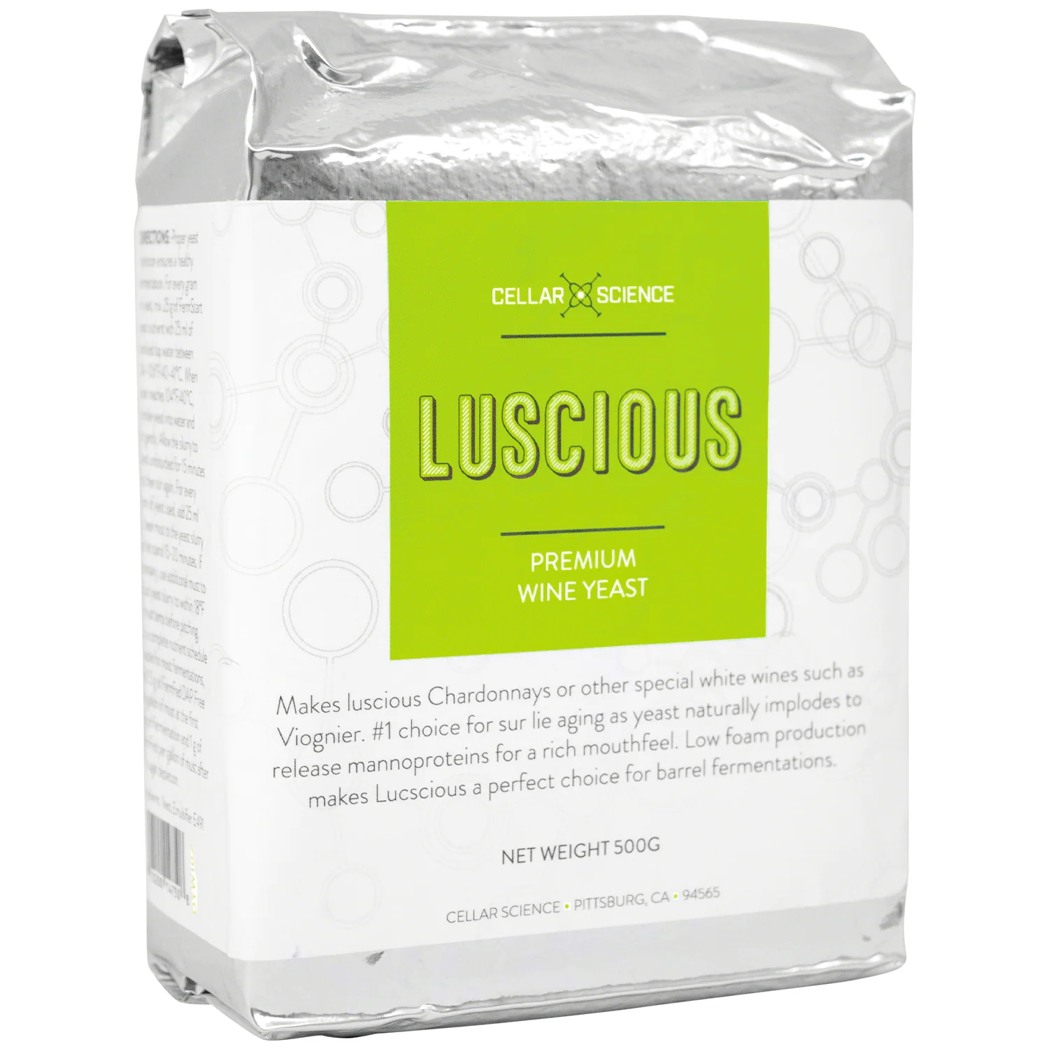 CellarScience® LUSCIOUS Dry Wine Yeast | Premium Wine Yeast