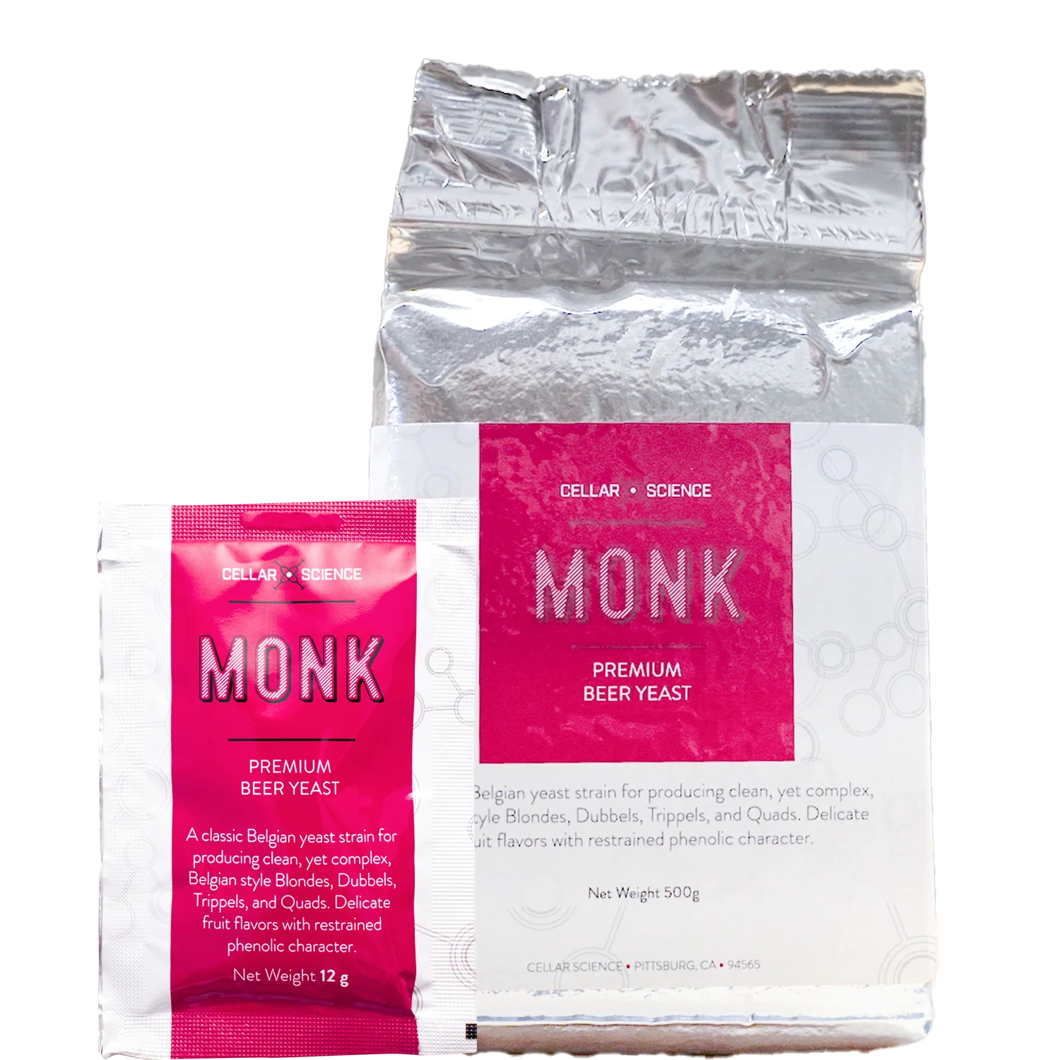 CellarScience® MONK Dry Yeast | Belgian Abbey Ale | Premium Beer Yeast