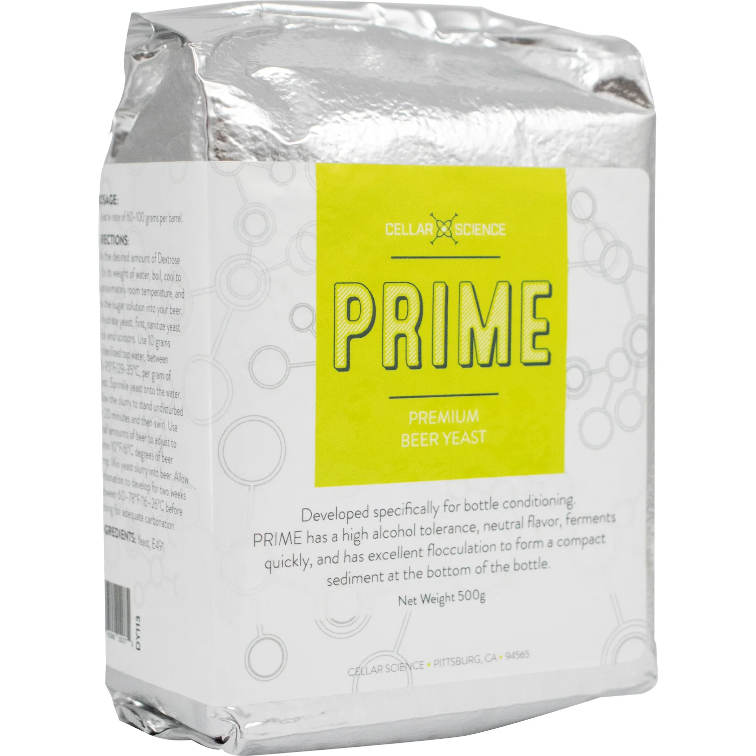 CellarScience® PRIME Dry Yeast | Cask & Bottling Yeast | Premium Beer Yeast
