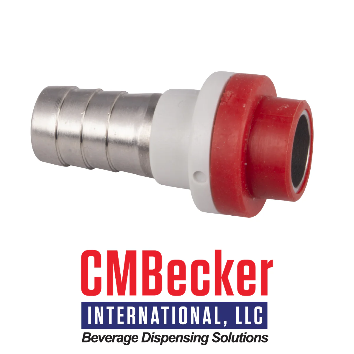 CMBecker Shank Tailpiece | 10mm (3/8") Barb | Beer Nut Included