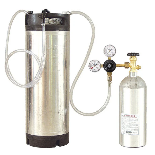 Cornelius Keg Barrel Top Up System | Argon or Nitrogen Tank & Regulator | Ball Lock