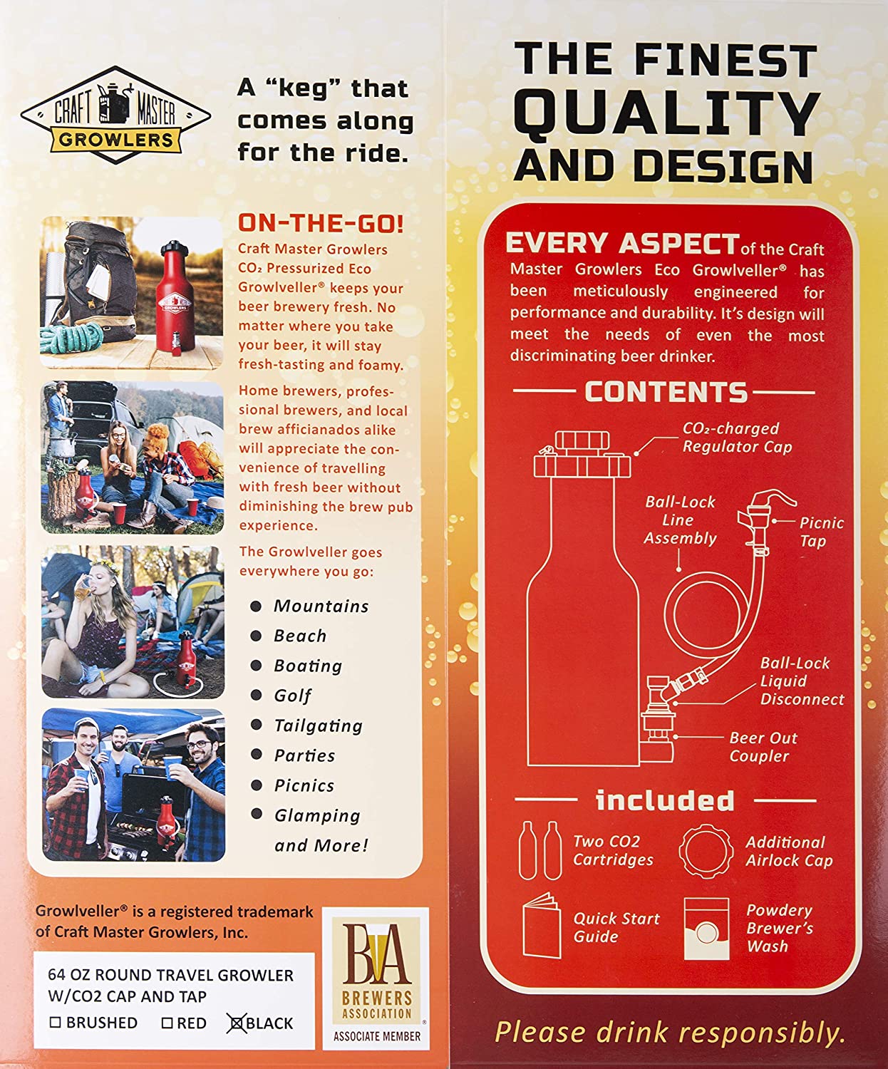Craft Master Growlers | 64 oz Growlveller - Image 9