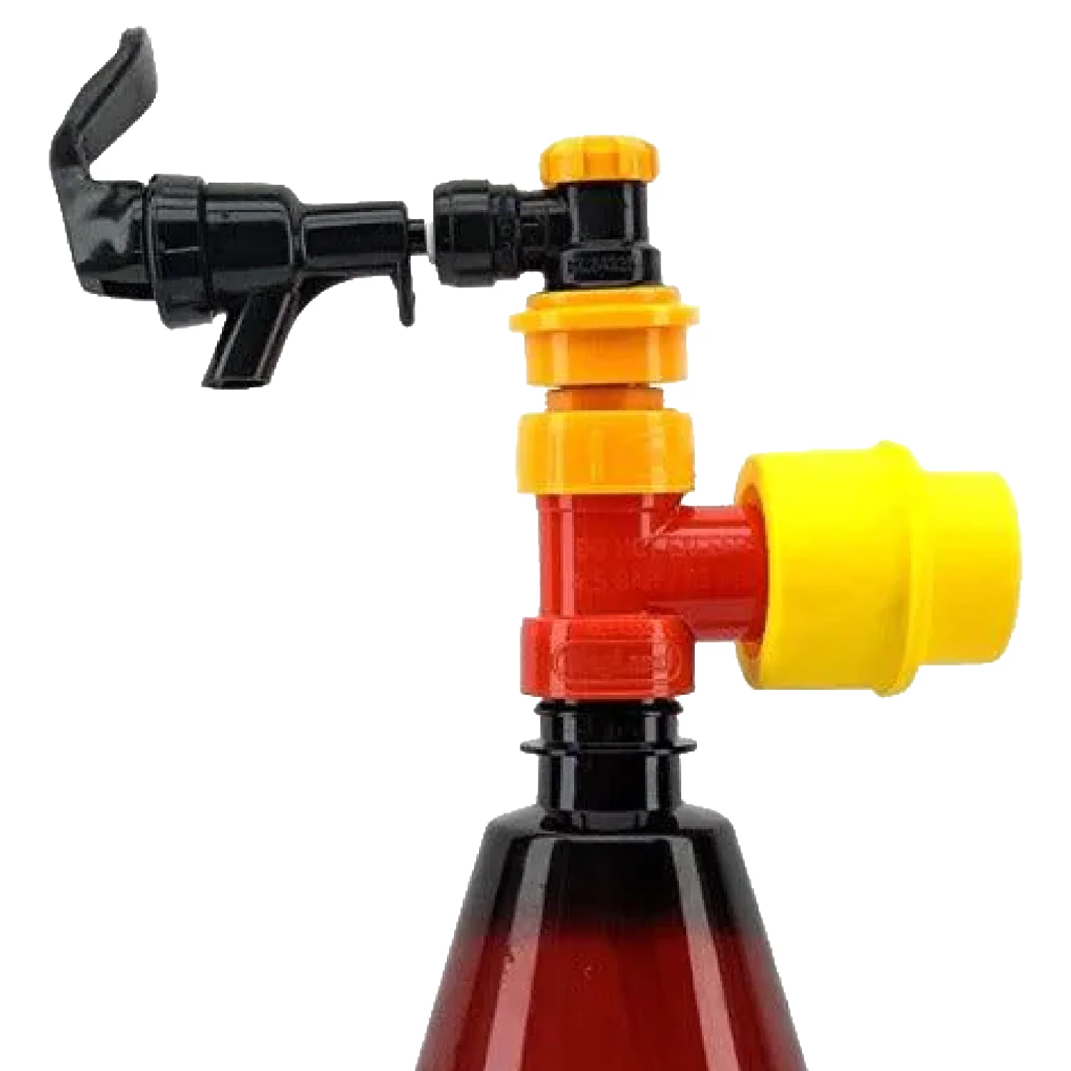 Duotight Compatible | Hand Held Beer Faucet | Cobra Tap | Picnic Tap | Black Plastic - Image 5