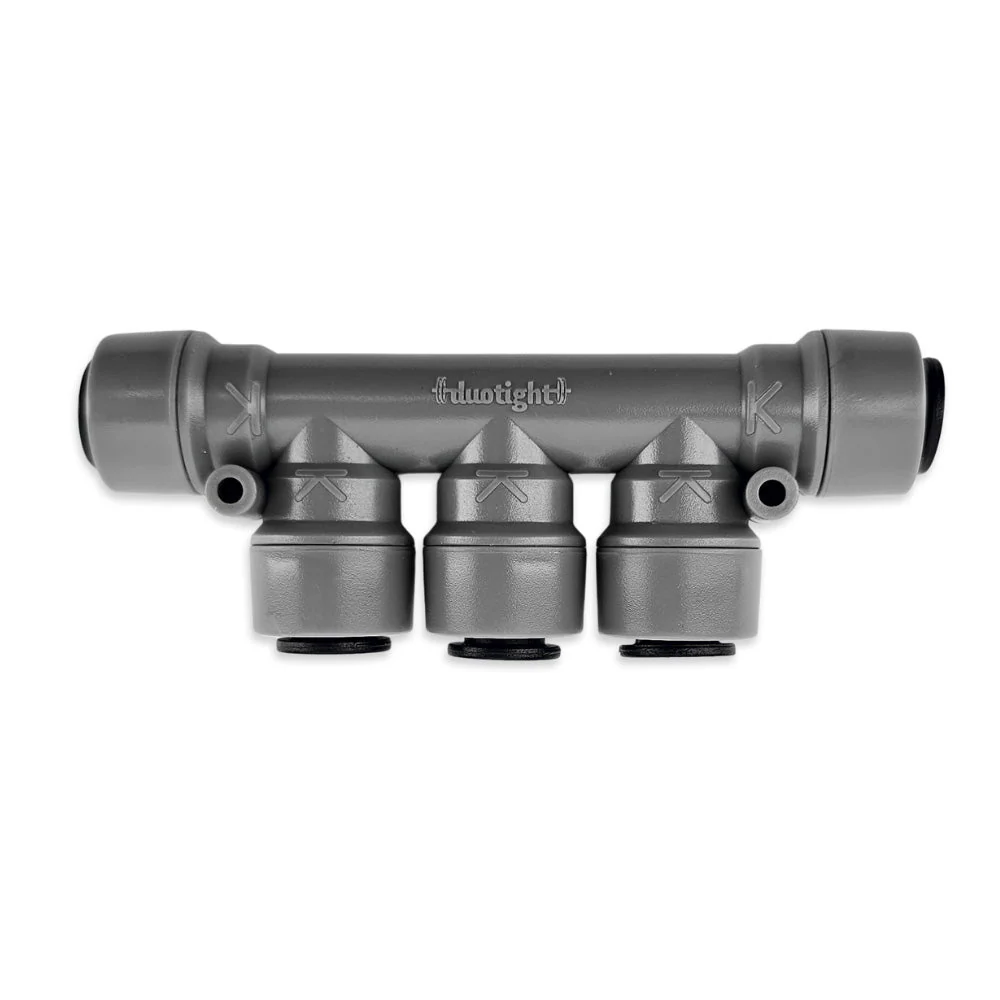 Duotight Push-In Fitting | 8 mm (5/16") | 5-Way Multi-Tee - Image 3
