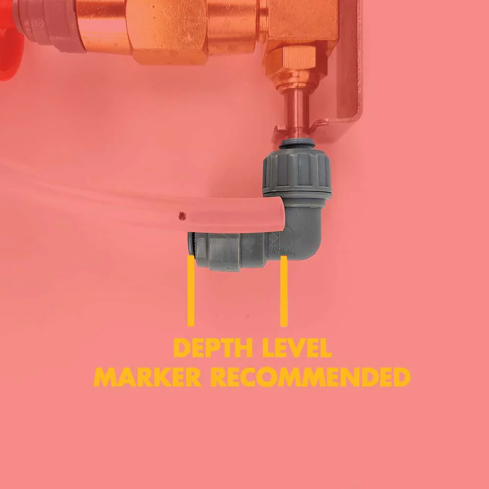 Duotight Push-In Fitting | Reducer Elbow | 8 mm (5/16") x 6.35 mm (1/4") Screw Lock - Image 7