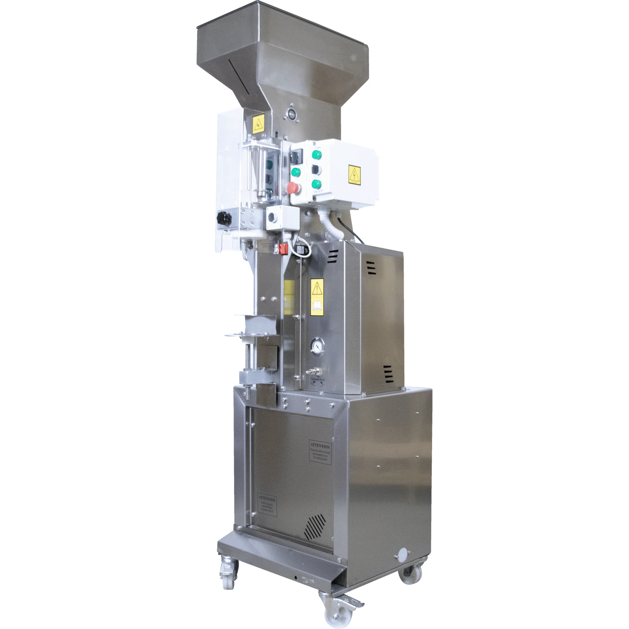 Electric Bottle Corker | Vacuum | Gas Injection | Hopper | Auto Loading | Rolling Base | P35 | MEP