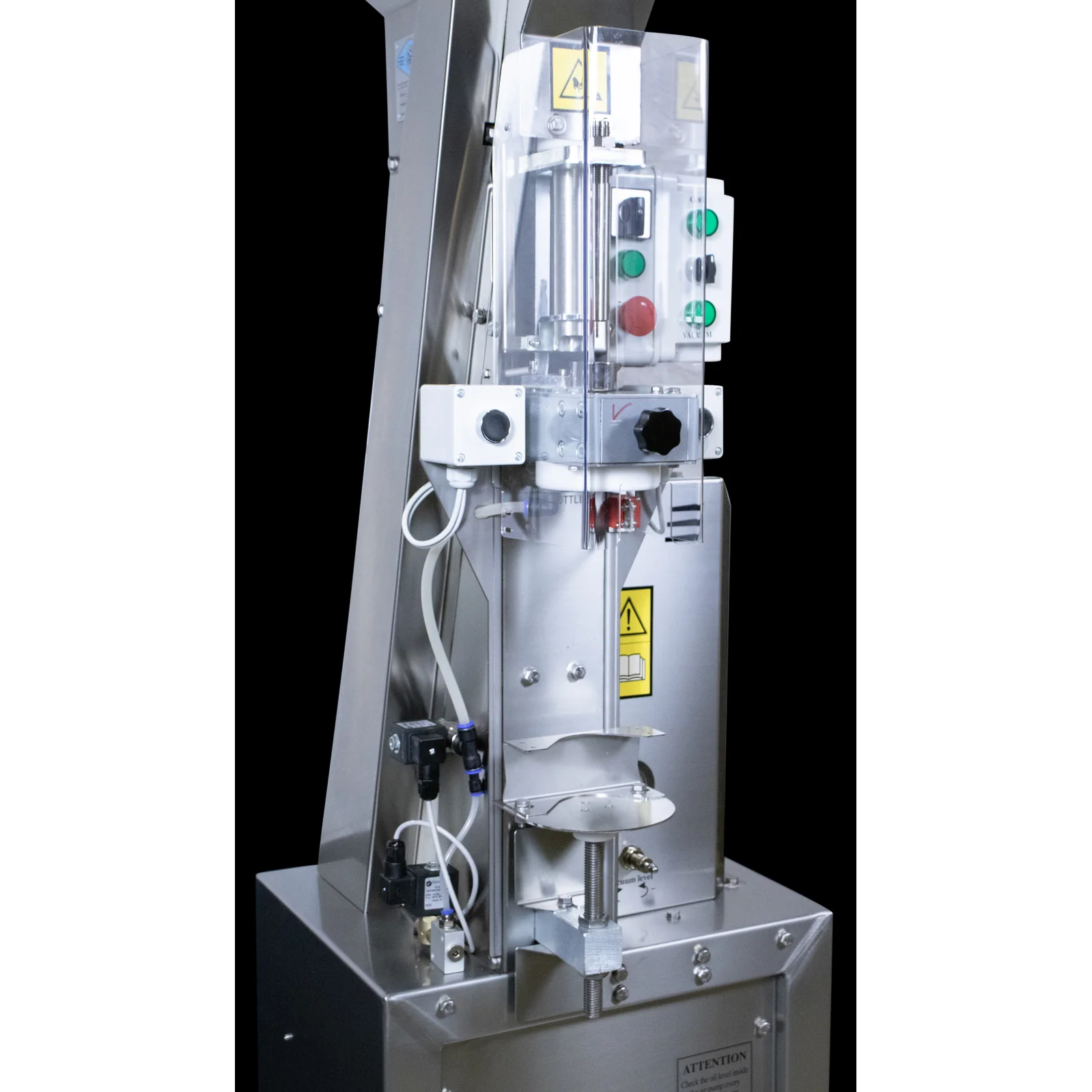 Electric Bottle Corker | Vacuum | Gas Injection | Hopper | Auto Loading | Rolling Base | P35 | MEP - Image 11