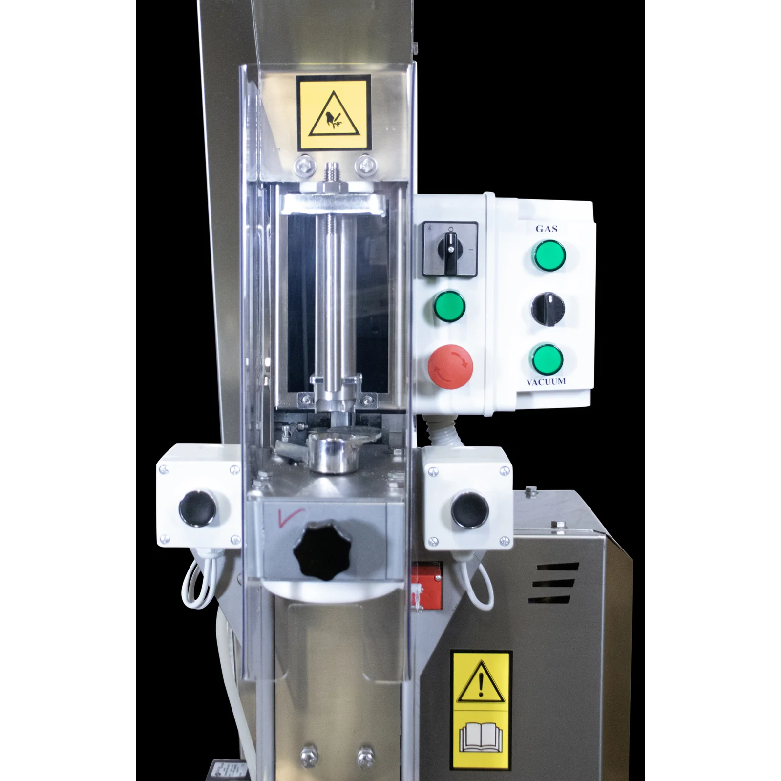 Electric Bottle Corker | Vacuum | Gas Injection | Hopper | Auto Loading | Rolling Base | P35 | MEP - Image 7