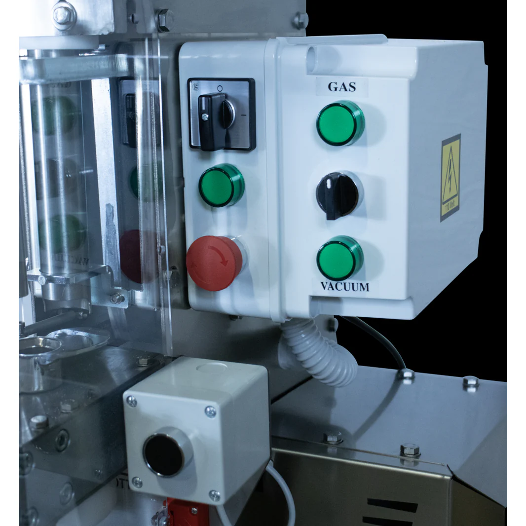 Electric Bottle Corker | Vacuum | Gas Injection | Hopper | Auto Loading | Rolling Base | P35 | MEP - Image 8