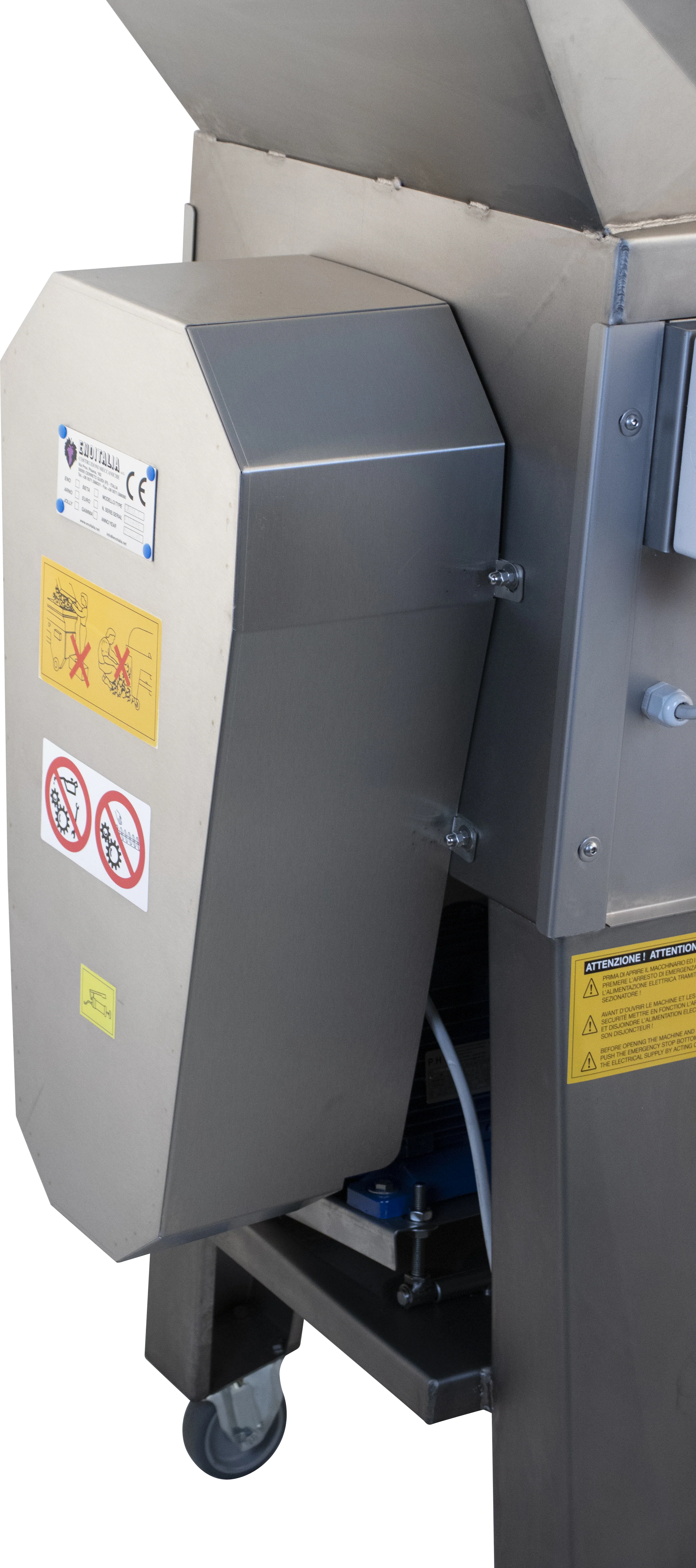 EnoItalia Delta 1 | Destoner Pit/Seed Remover & Puree Maker | Stainless Steel | 2,600 lbs/h | 4 HP | 220V 3 Phase - Image 3