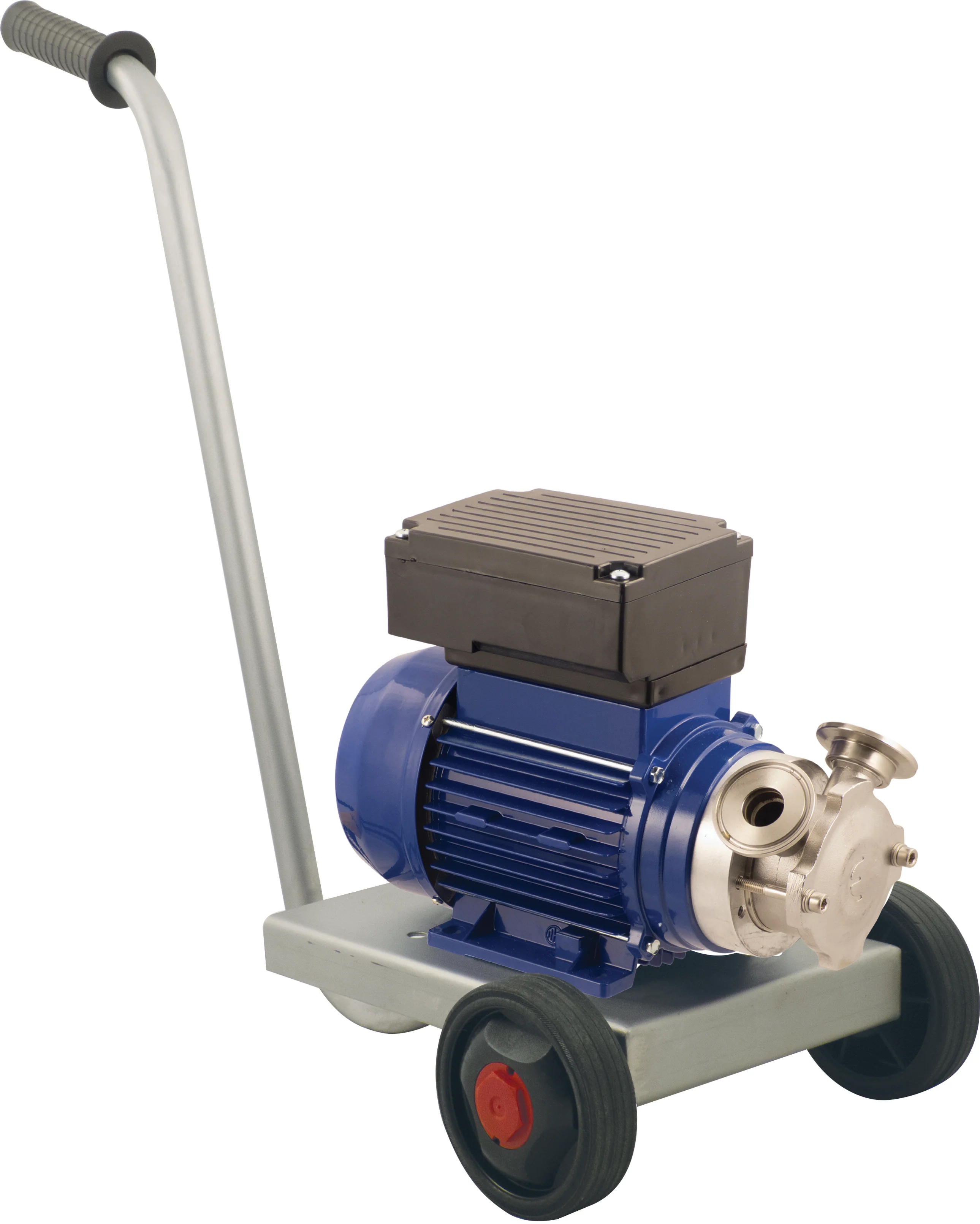 EnoItalia Flexible Impeller Pump | Euro 20 | Stainless Trolley Cart | 4.4 GPM | 1.5  in. T.C. | 220V