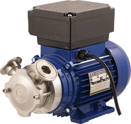 EnoItalia Flexible Impeller Pump | Euro 20 | Stainless Trolley Cart | 4.4 GPM | 1.5  in. T.C. | 220V - Image 3