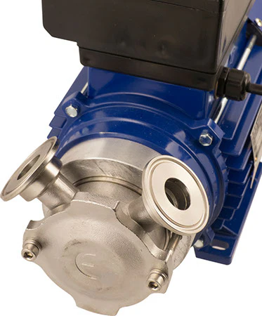 EnoItalia Flexible Impeller Pump | Euro 20 | Stainless Trolley Cart | 4.4 GPM | 1.5  in. T.C. | 220V - Image 5